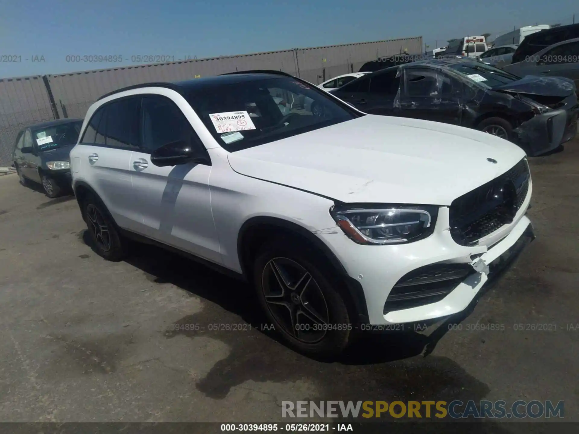 1 Photograph of a damaged car W1N0G8DBXMV290626 MERCEDES-BENZ GLC 2021