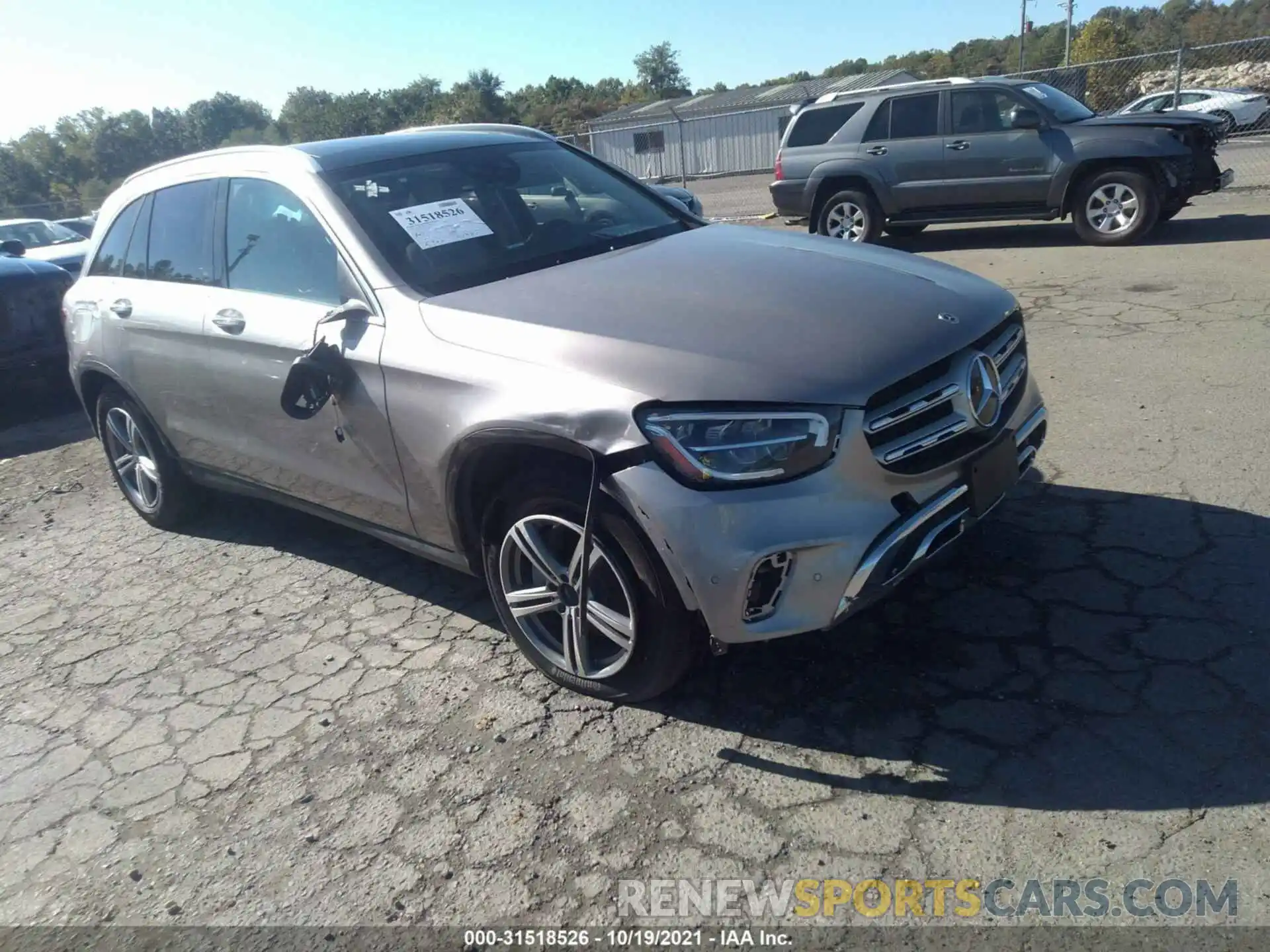 1 Photograph of a damaged car W1N0G8EB0MF890757 MERCEDES-BENZ GLC 2021