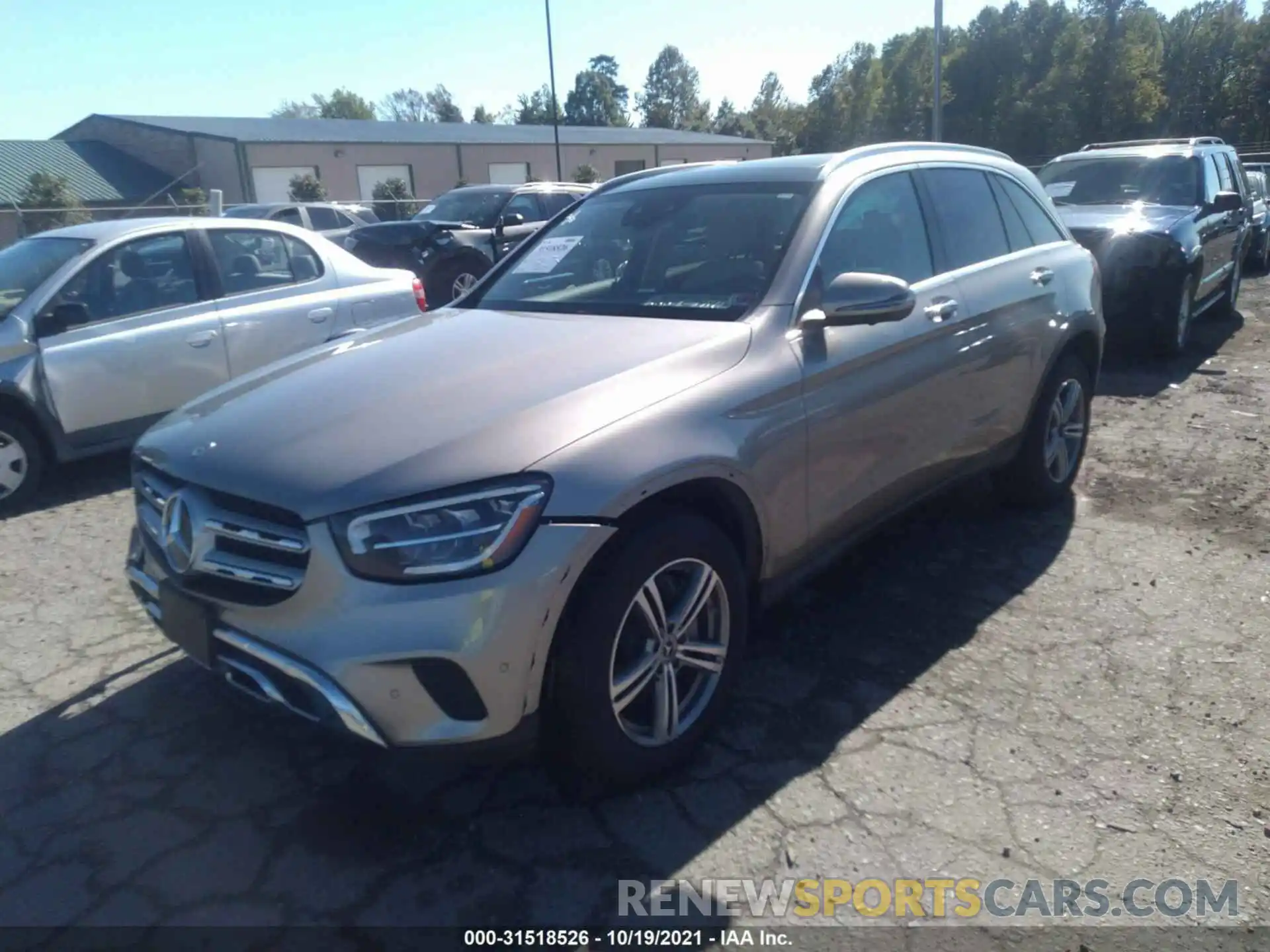 2 Photograph of a damaged car W1N0G8EB0MF890757 MERCEDES-BENZ GLC 2021