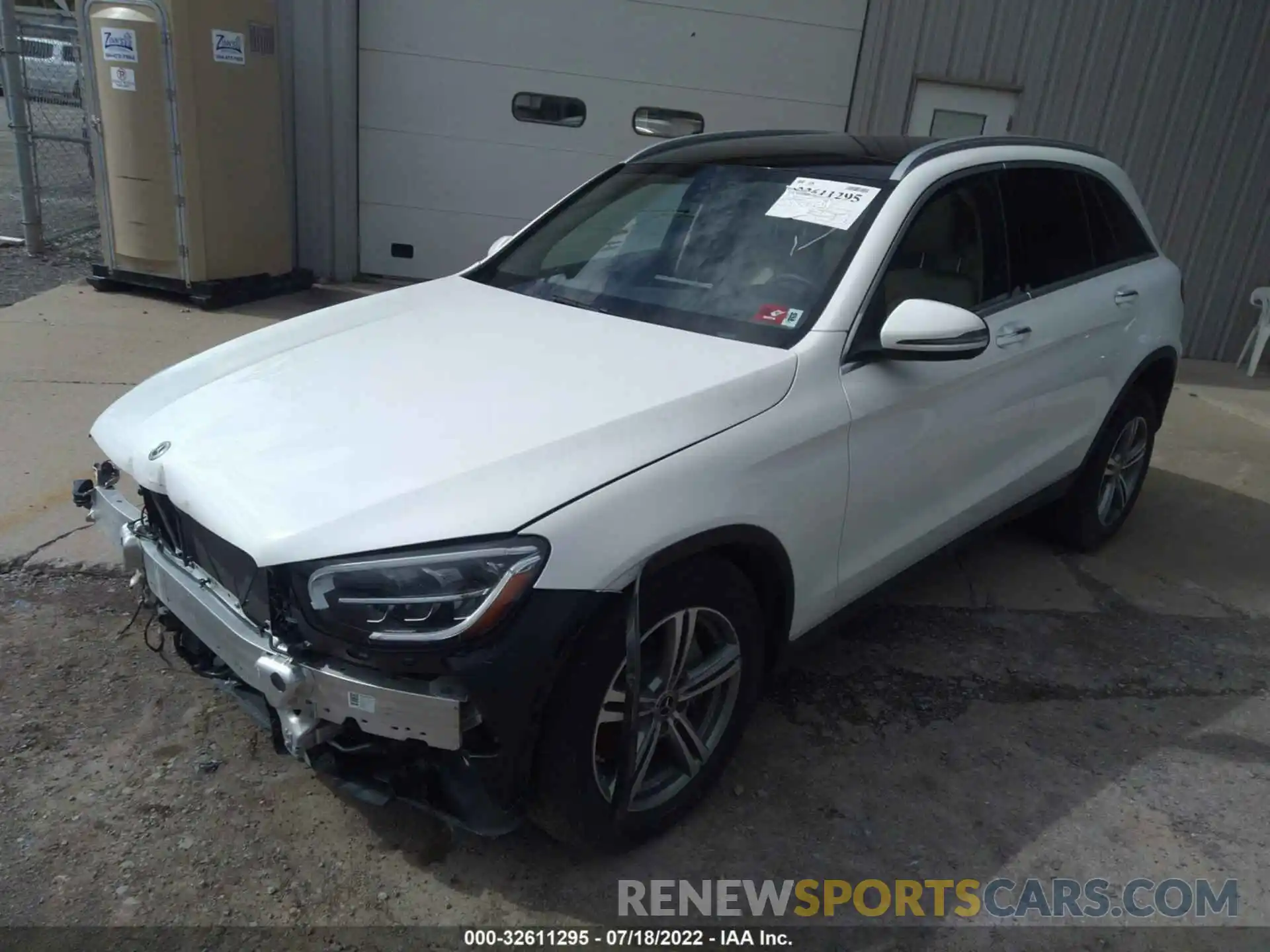 2 Photograph of a damaged car W1N0G8EB0MF898535 MERCEDES-BENZ GLC 2021