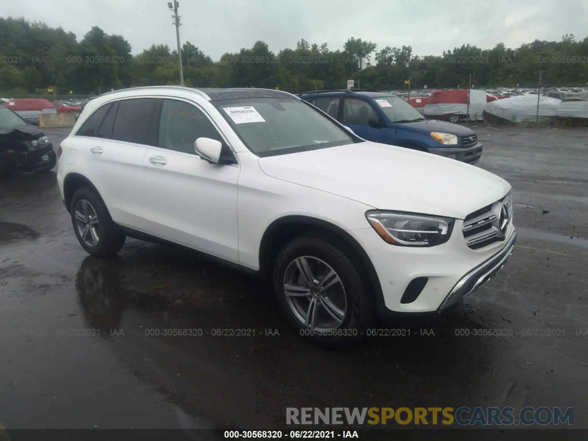 1 Photograph of a damaged car W1N0G8EB0MV301051 MERCEDES-BENZ GLC 2021