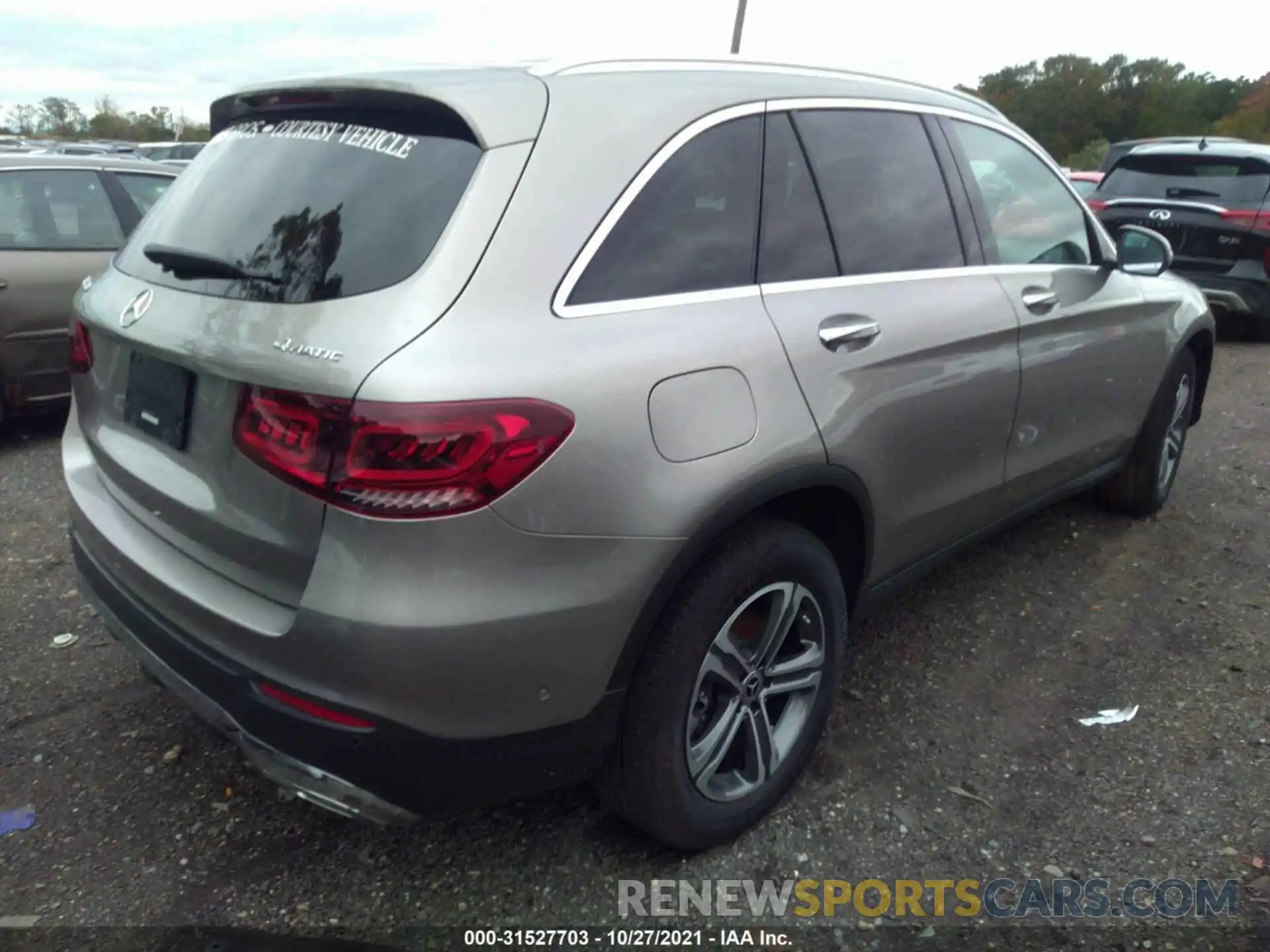 4 Photograph of a damaged car W1N0G8EB1MF872140 MERCEDES-BENZ GLC 2021