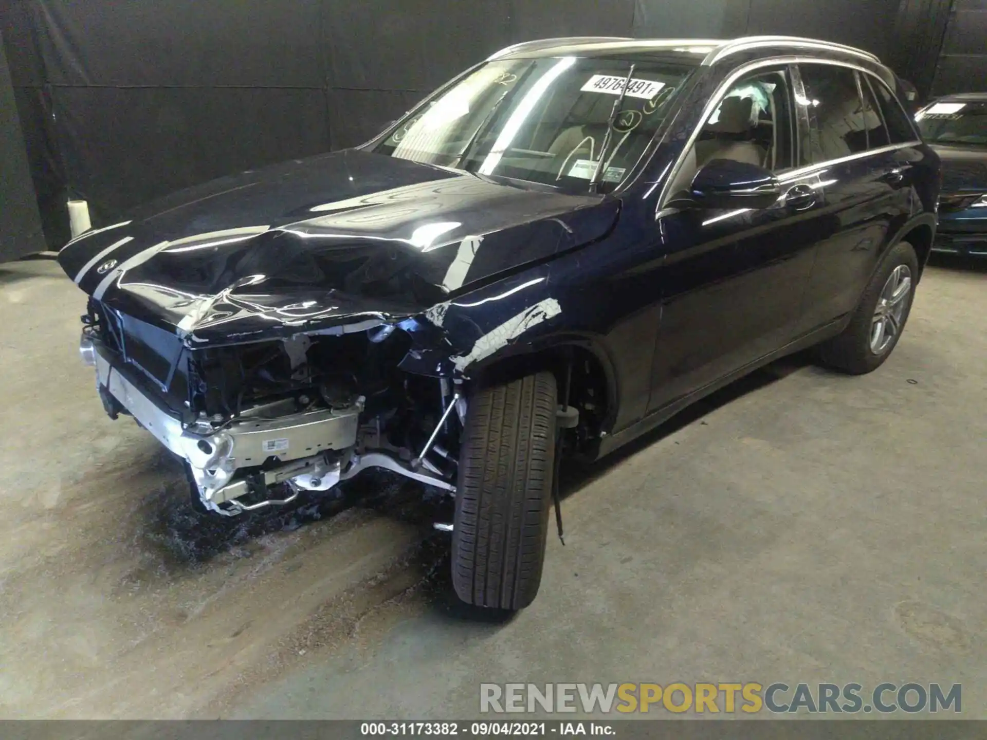 2 Photograph of a damaged car W1N0G8EB1MF956345 MERCEDES-BENZ GLC 2021