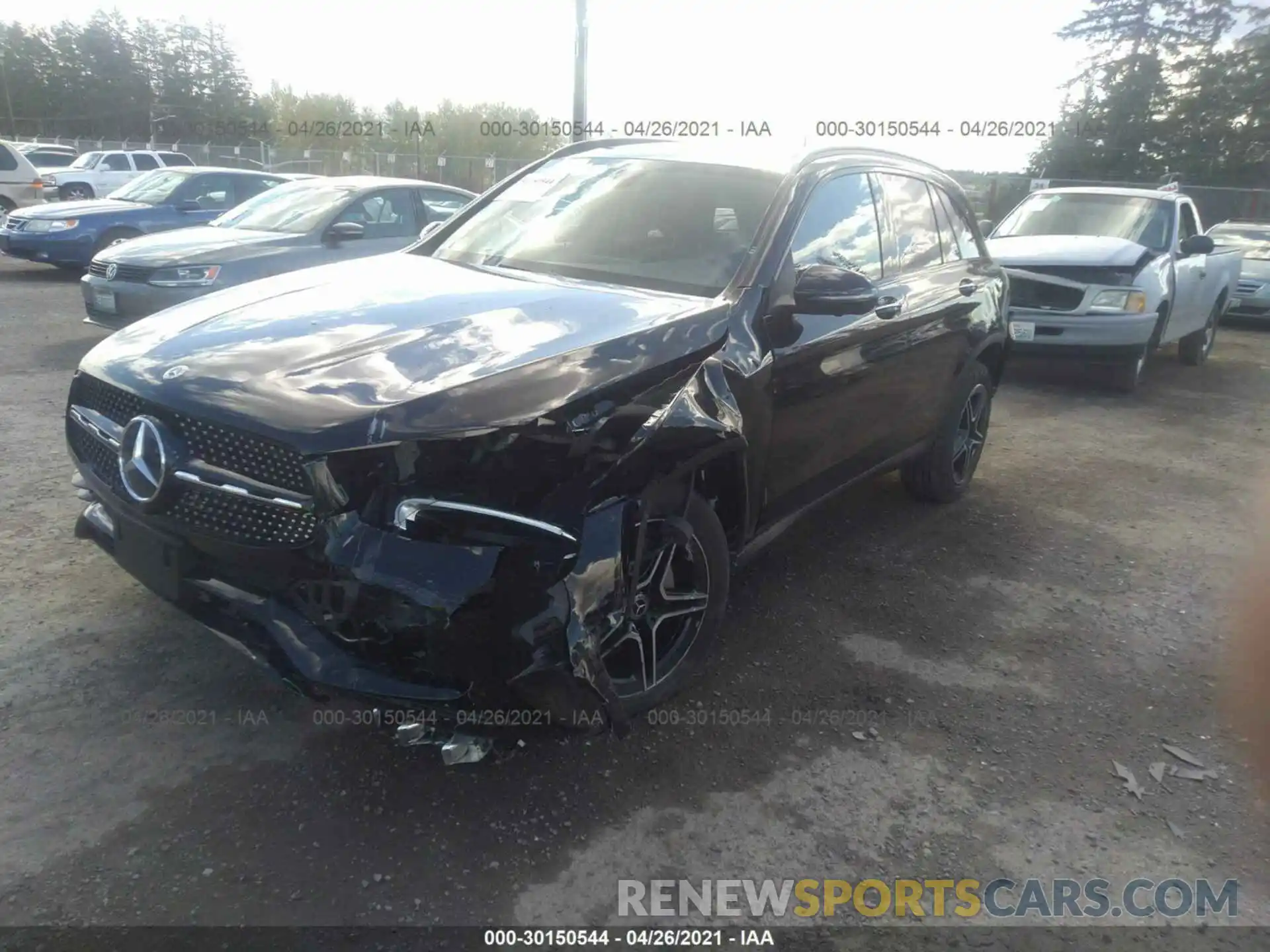 2 Photograph of a damaged car W1N0G8EB2MF888007 MERCEDES-BENZ GLC 2021