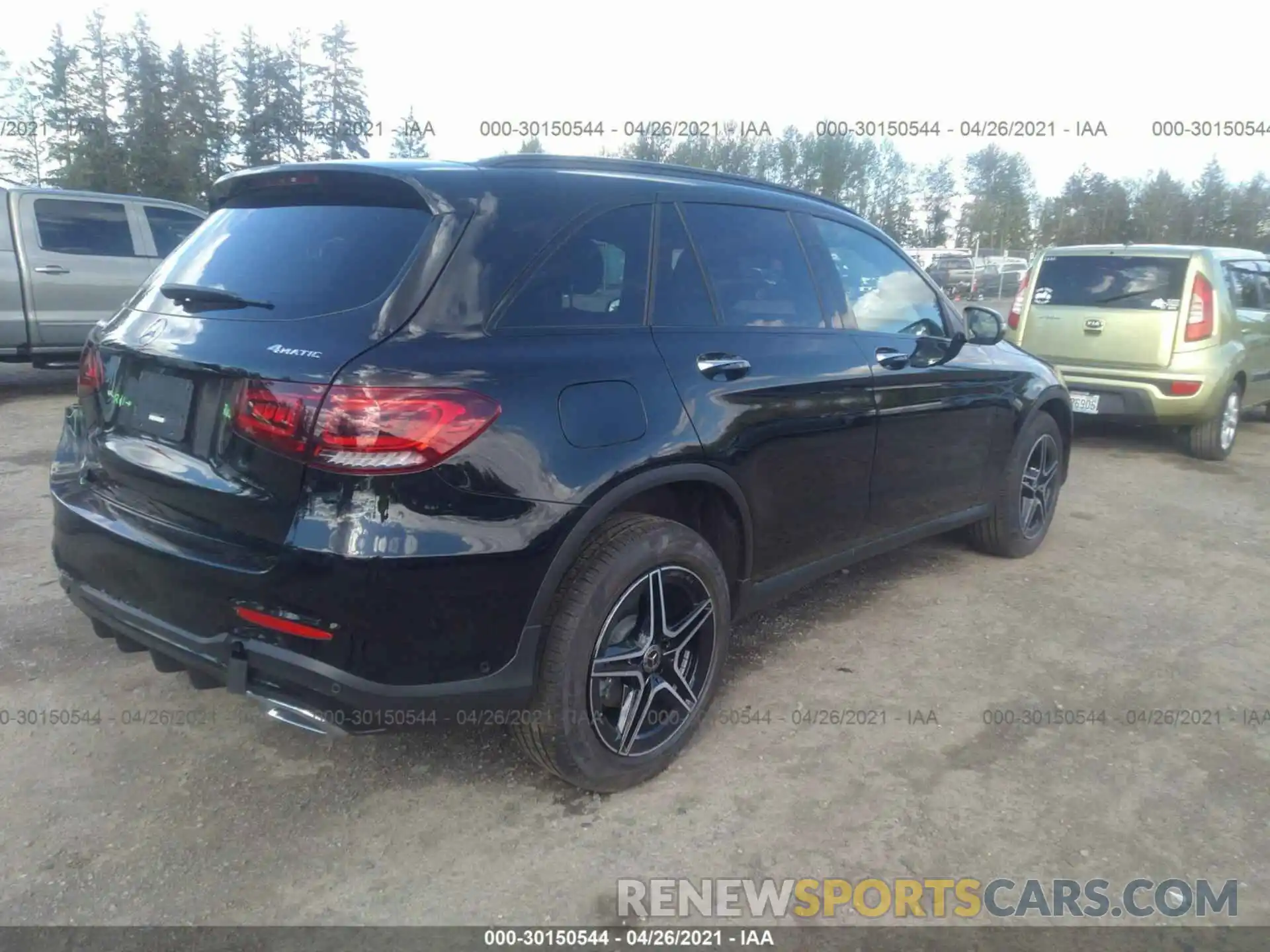 4 Фотография поврежденного автомобиля W1N0G8EB2MF888007 MERCEDES-BENZ GLC 2021