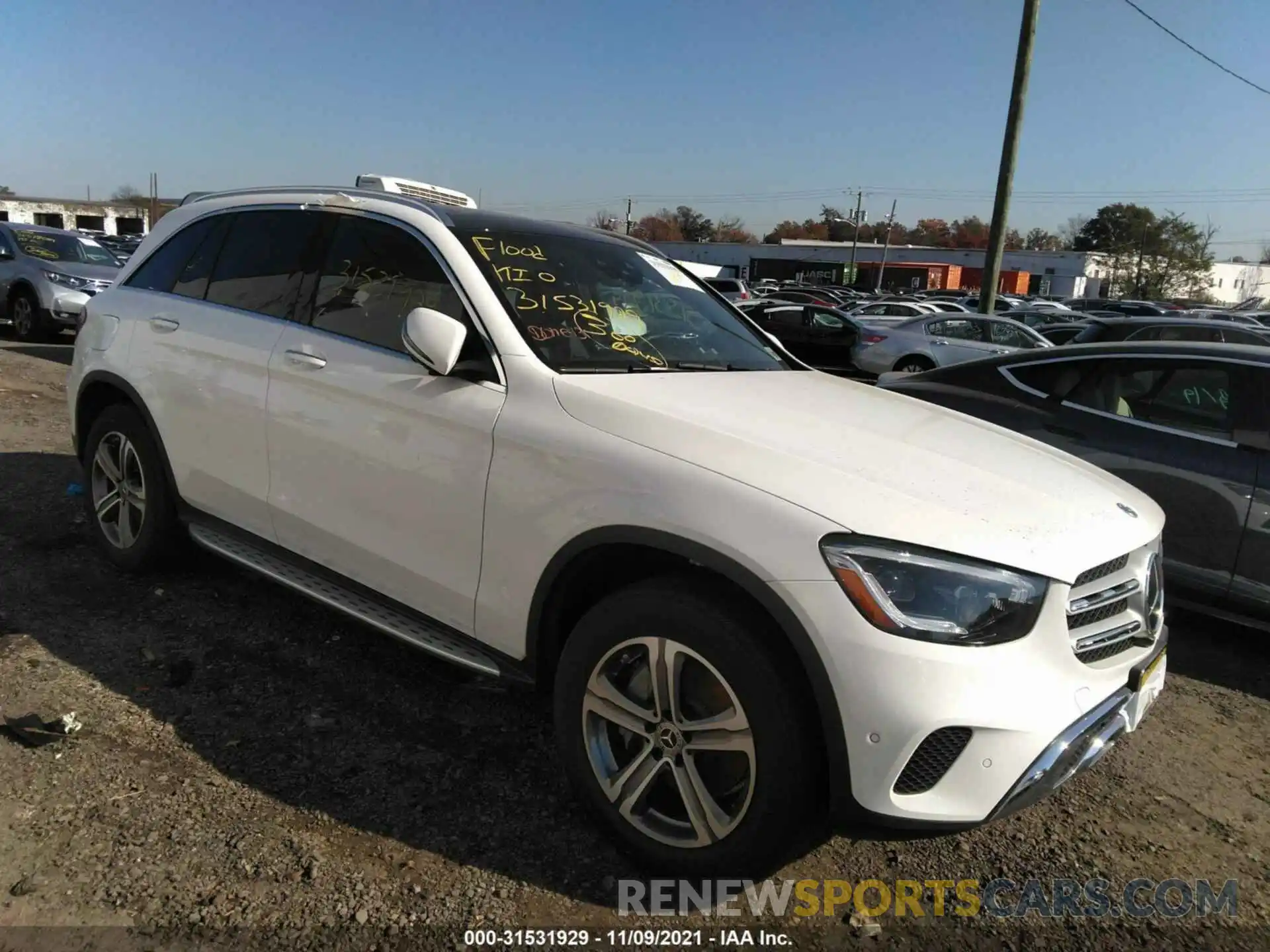 1 Фотография поврежденного автомобиля W1N0G8EB2MF890730 MERCEDES-BENZ GLC 2021