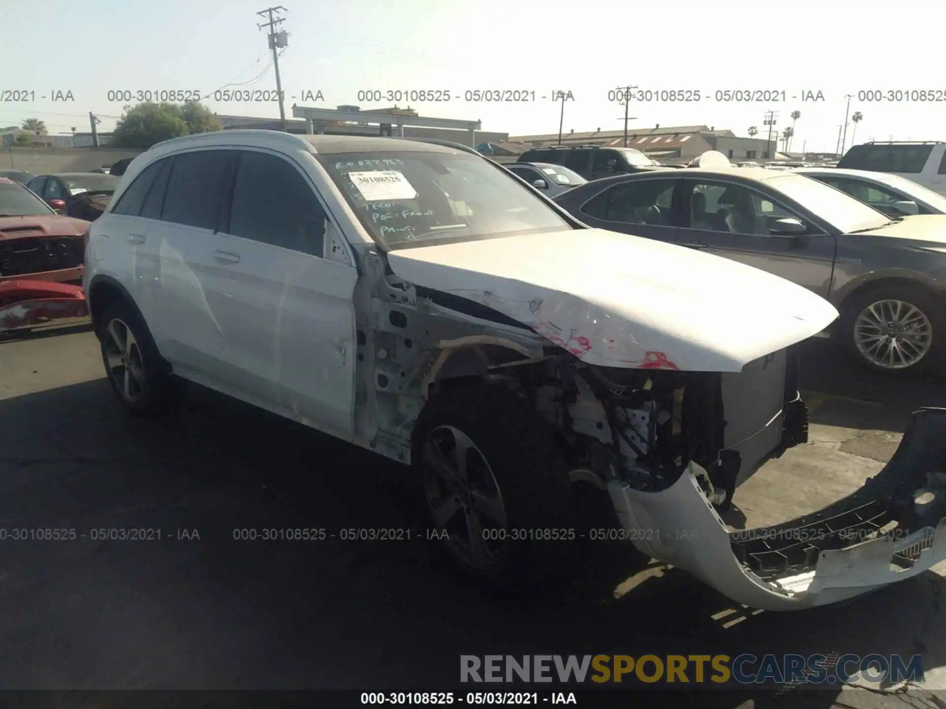 1 Photograph of a damaged car W1N0G8EB2MF904500 MERCEDES-BENZ GLC 2021