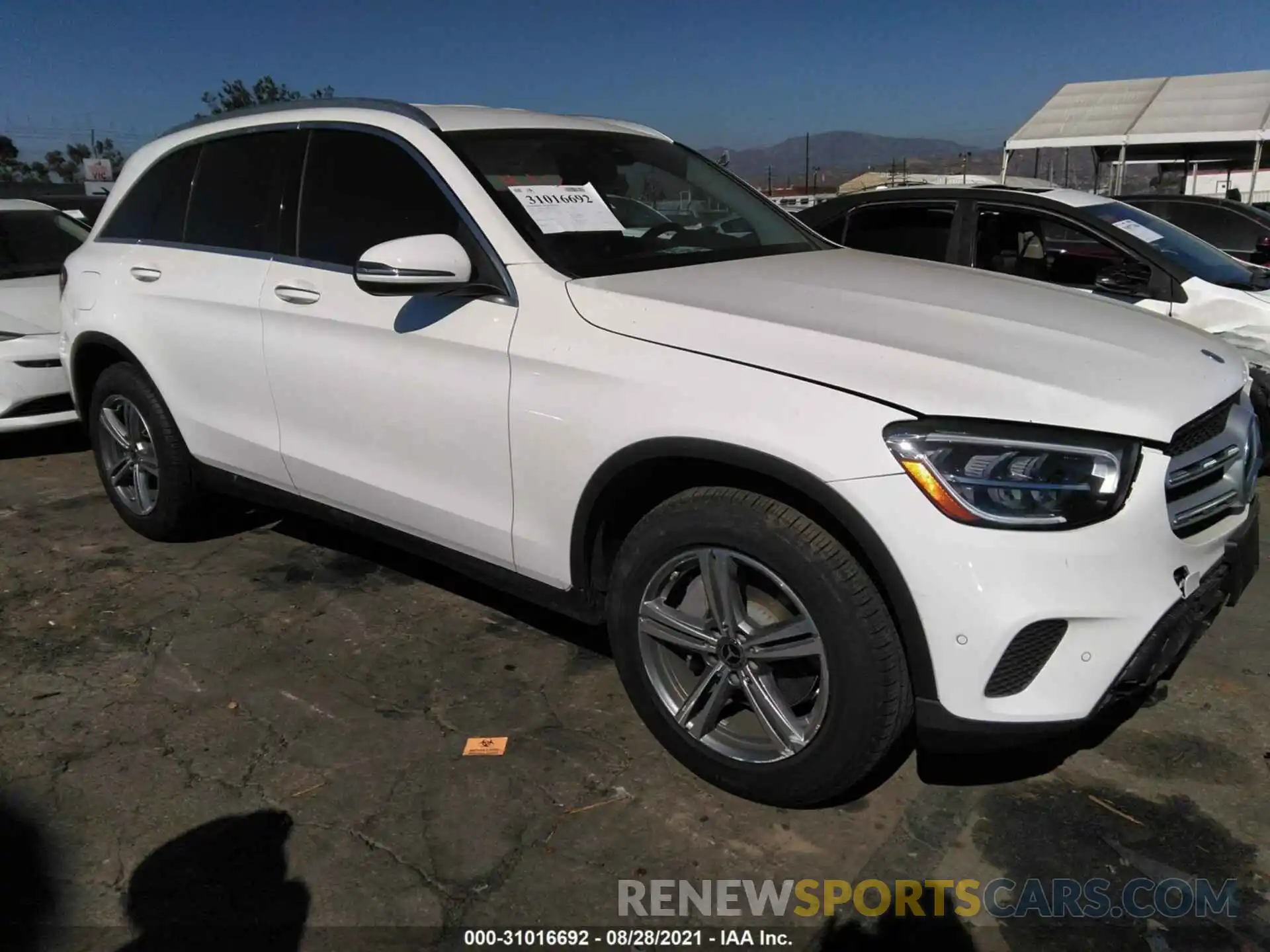 1 Фотография поврежденного автомобиля W1N0G8EB2MV274497 MERCEDES-BENZ GLC 2021