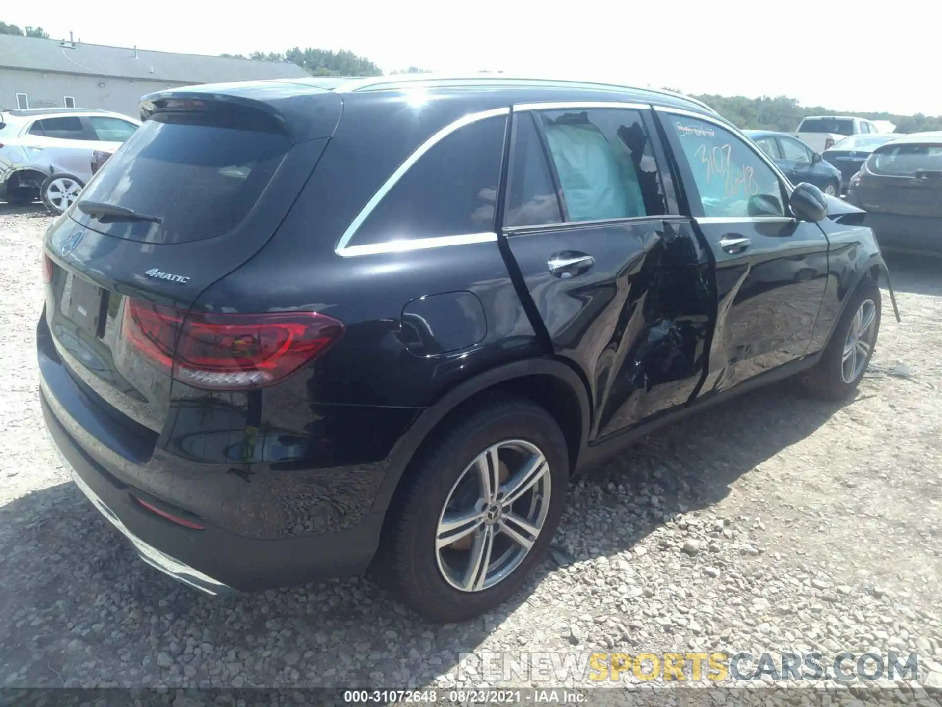 4 Фотография поврежденного автомобиля W1N0G8EB2MV297617 MERCEDES-BENZ GLC 2021