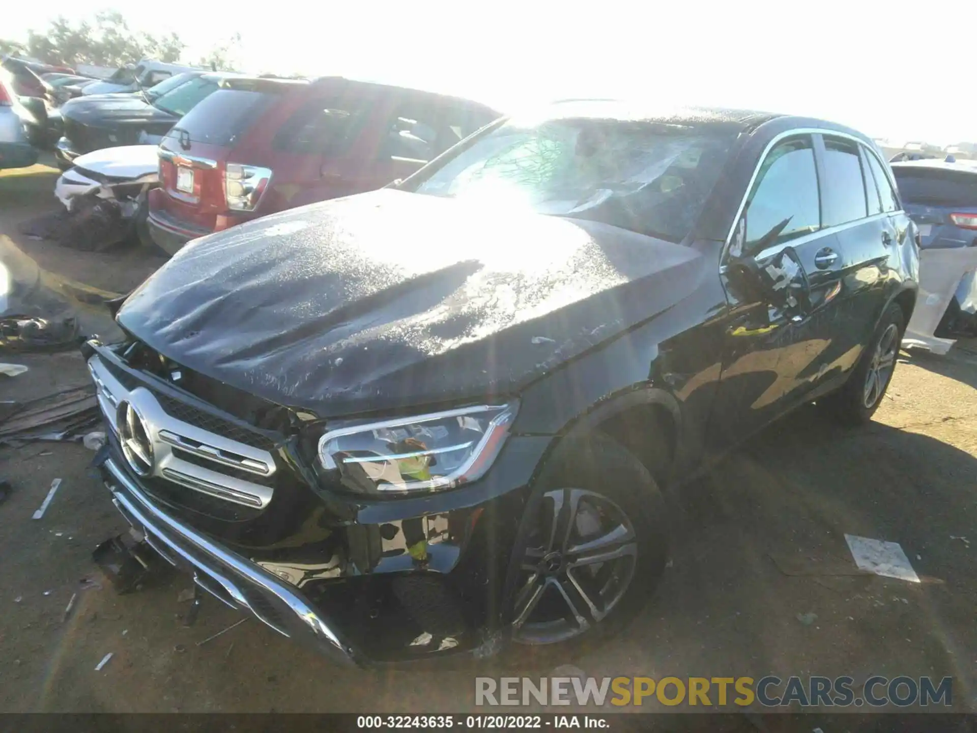 2 Photograph of a damaged car W1N0G8EB2MV316084 MERCEDES-BENZ GLC 2021