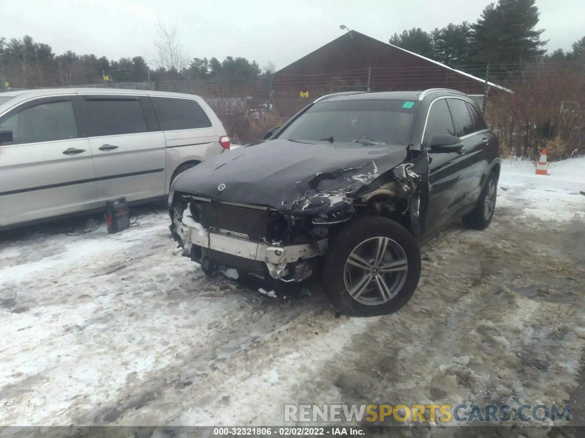 2 Photograph of a damaged car W1N0G8EB3MF899260 MERCEDES-BENZ GLC 2021