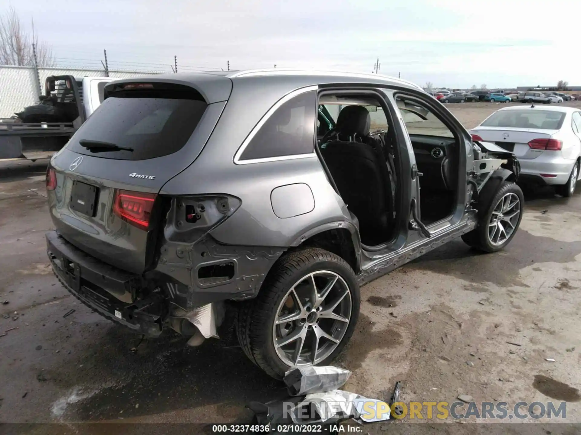 4 Фотография поврежденного автомобиля W1N0G8EB3MV281149 MERCEDES-BENZ GLC 2021