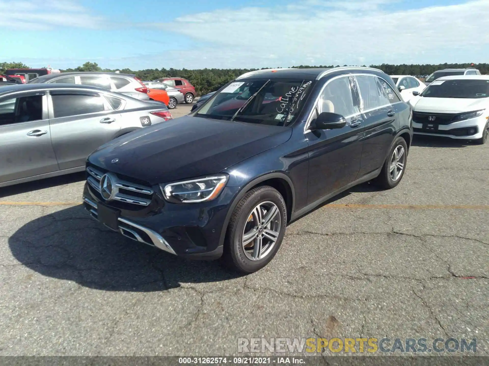 2 Photograph of a damaged car W1N0G8EB4MF871547 MERCEDES-BENZ GLC 2021