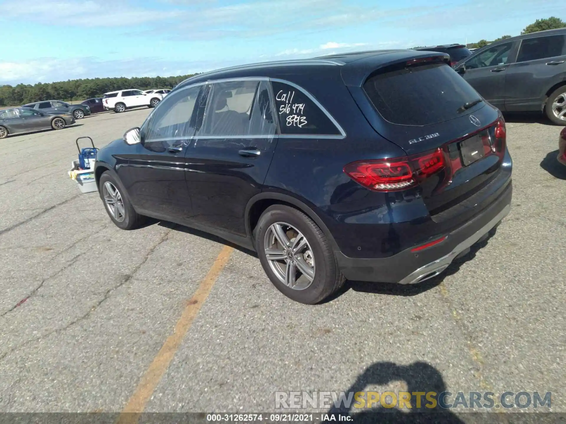 3 Photograph of a damaged car W1N0G8EB4MF871547 MERCEDES-BENZ GLC 2021