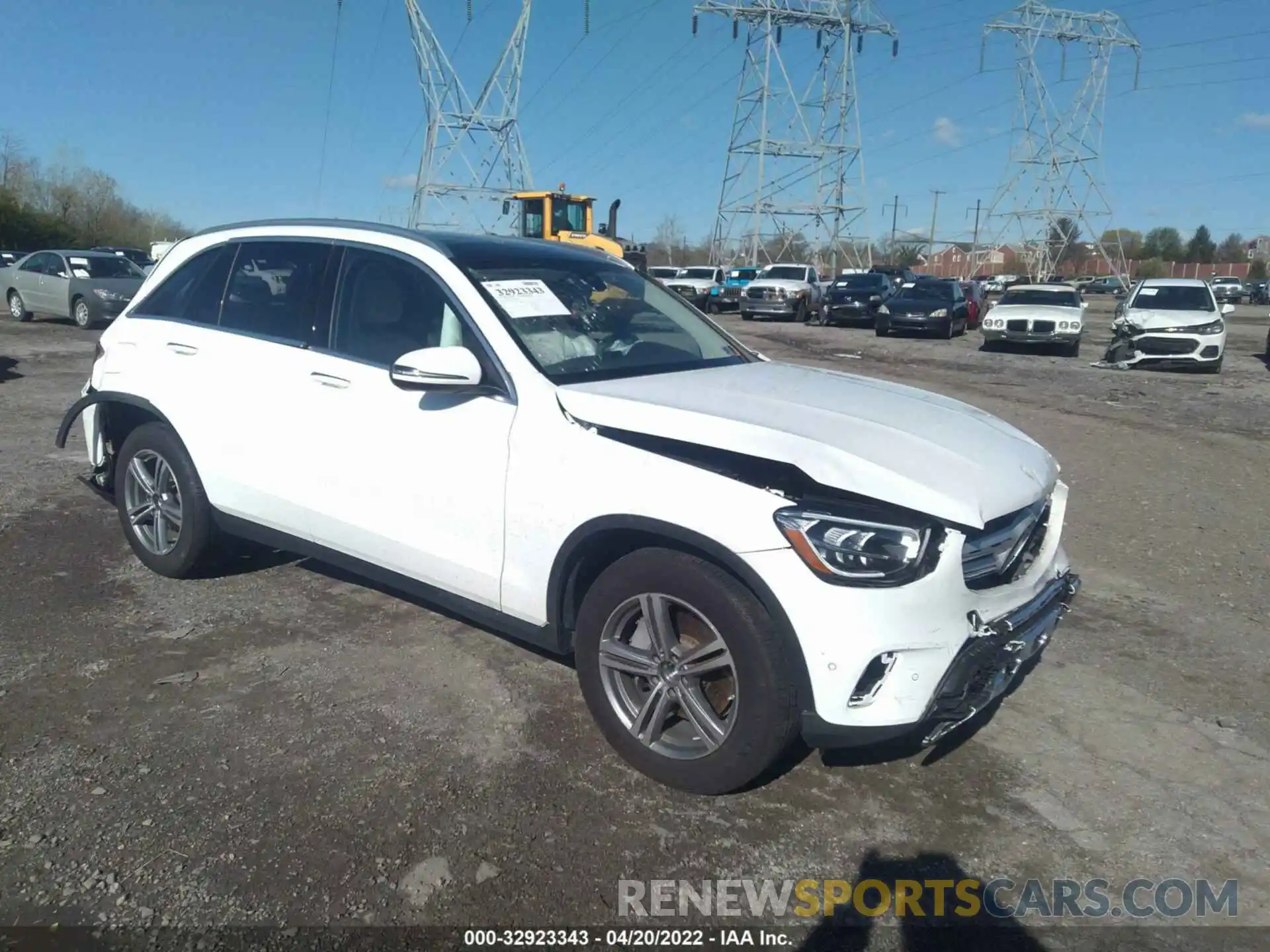 1 Photograph of a damaged car W1N0G8EB4MF883116 MERCEDES-BENZ GLC 2021