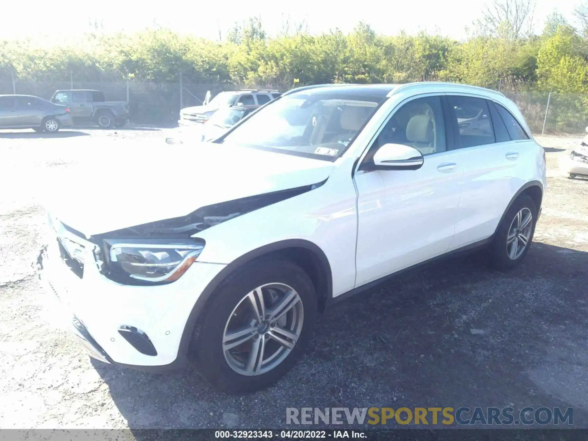 2 Photograph of a damaged car W1N0G8EB4MF883116 MERCEDES-BENZ GLC 2021