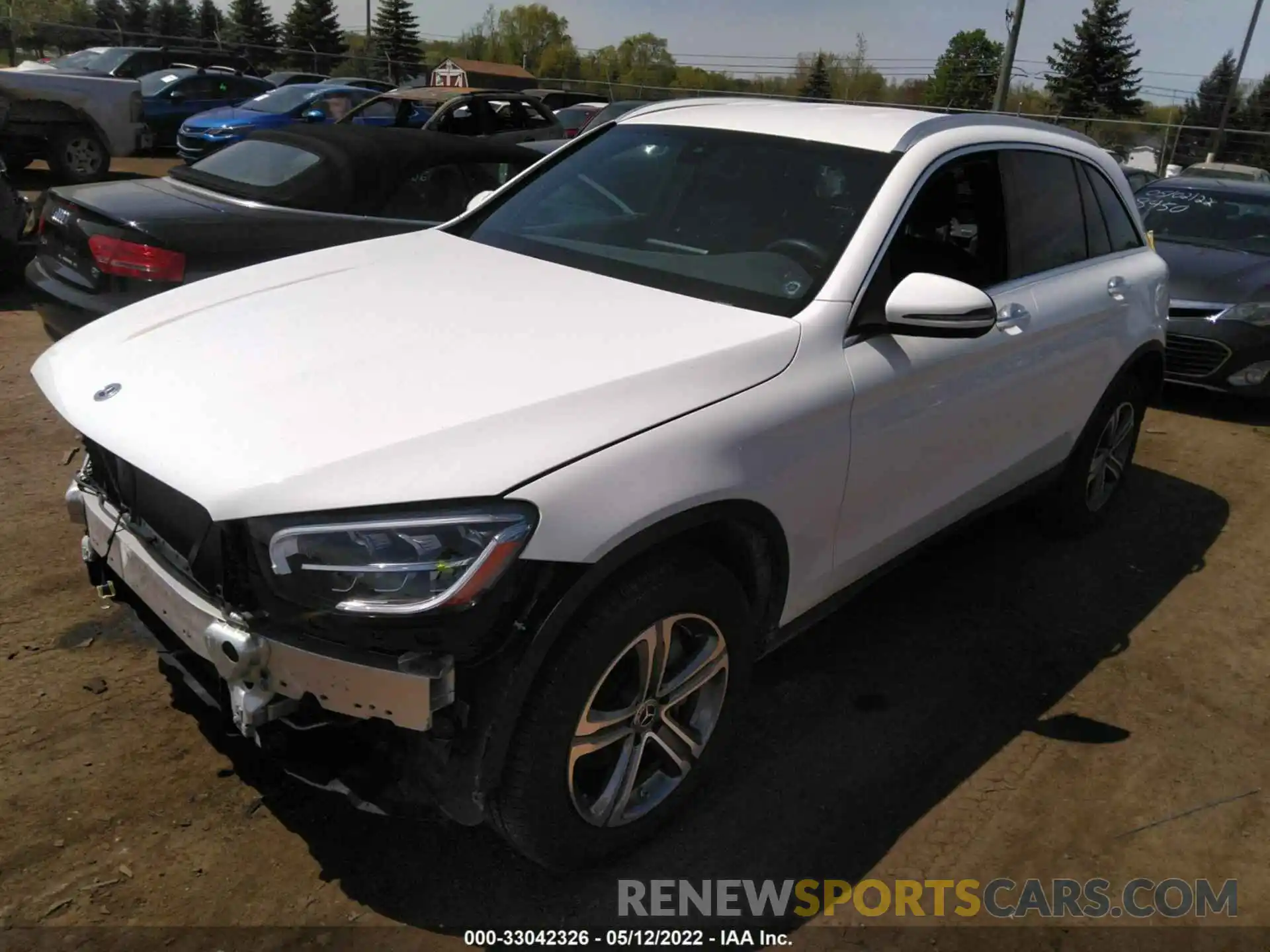 2 Photograph of a damaged car W1N0G8EB4MV296680 MERCEDES-BENZ GLC 2021