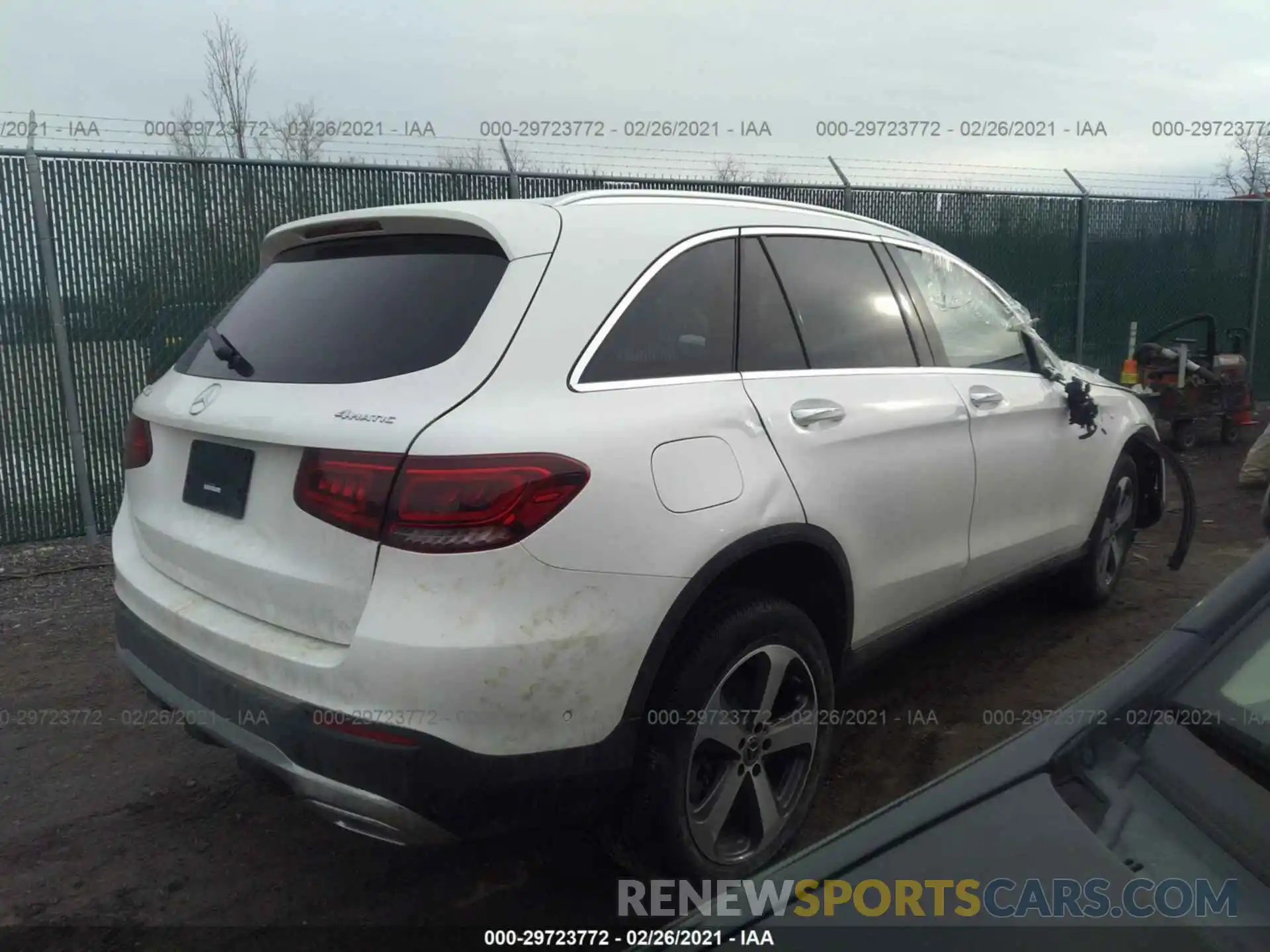 4 Фотография поврежденного автомобиля W1N0G8EB5MF873873 MERCEDES-BENZ GLC 2021