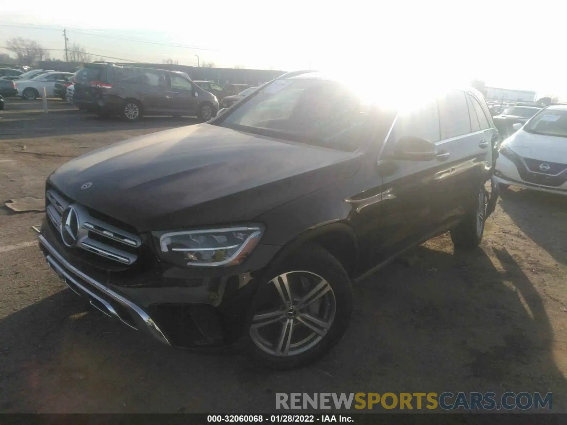 2 Photograph of a damaged car W1N0G8EB5MF878538 MERCEDES-BENZ GLC 2021