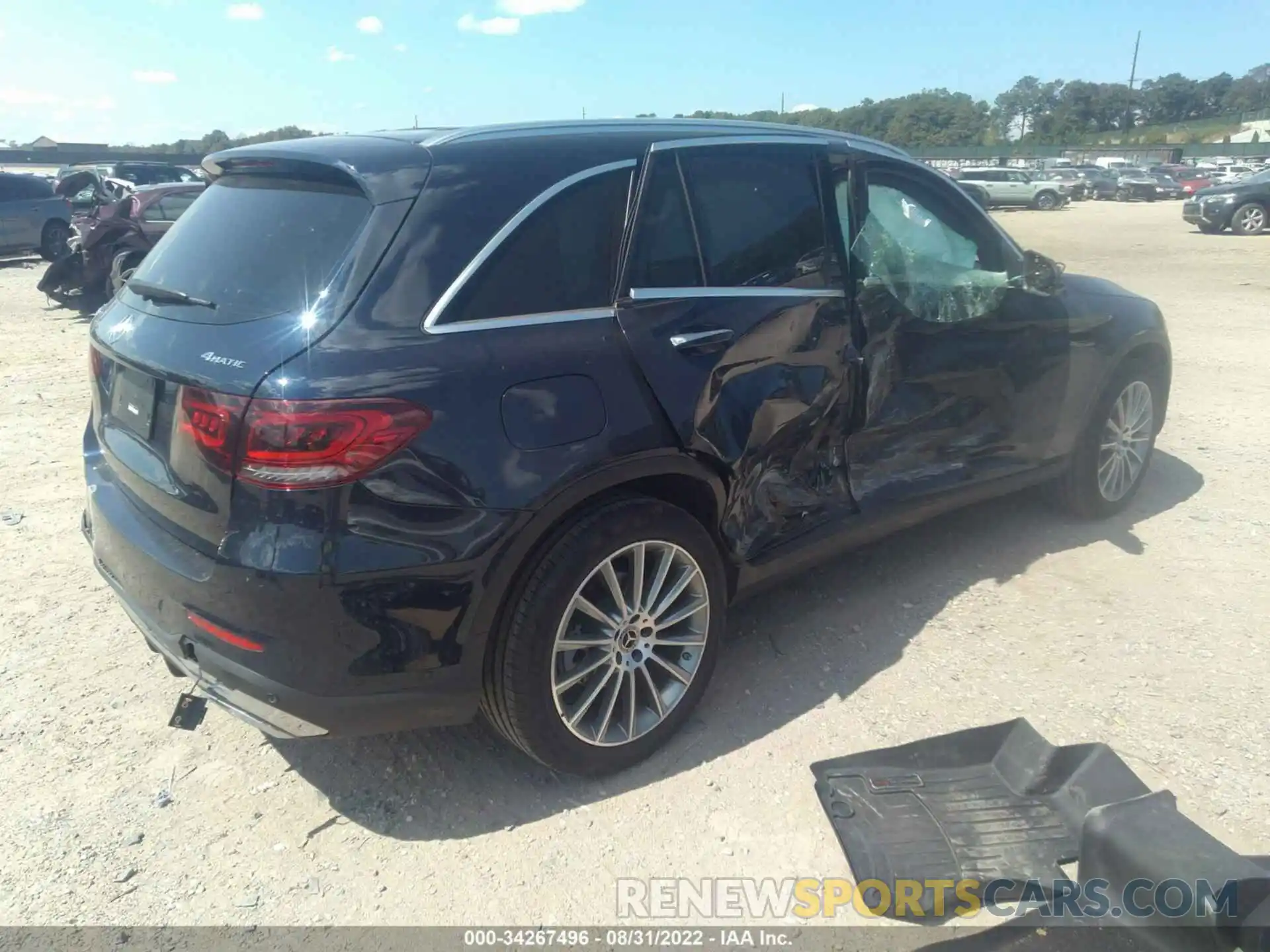 4 Photograph of a damaged car W1N0G8EB5MF983693 MERCEDES-BENZ GLC 2021