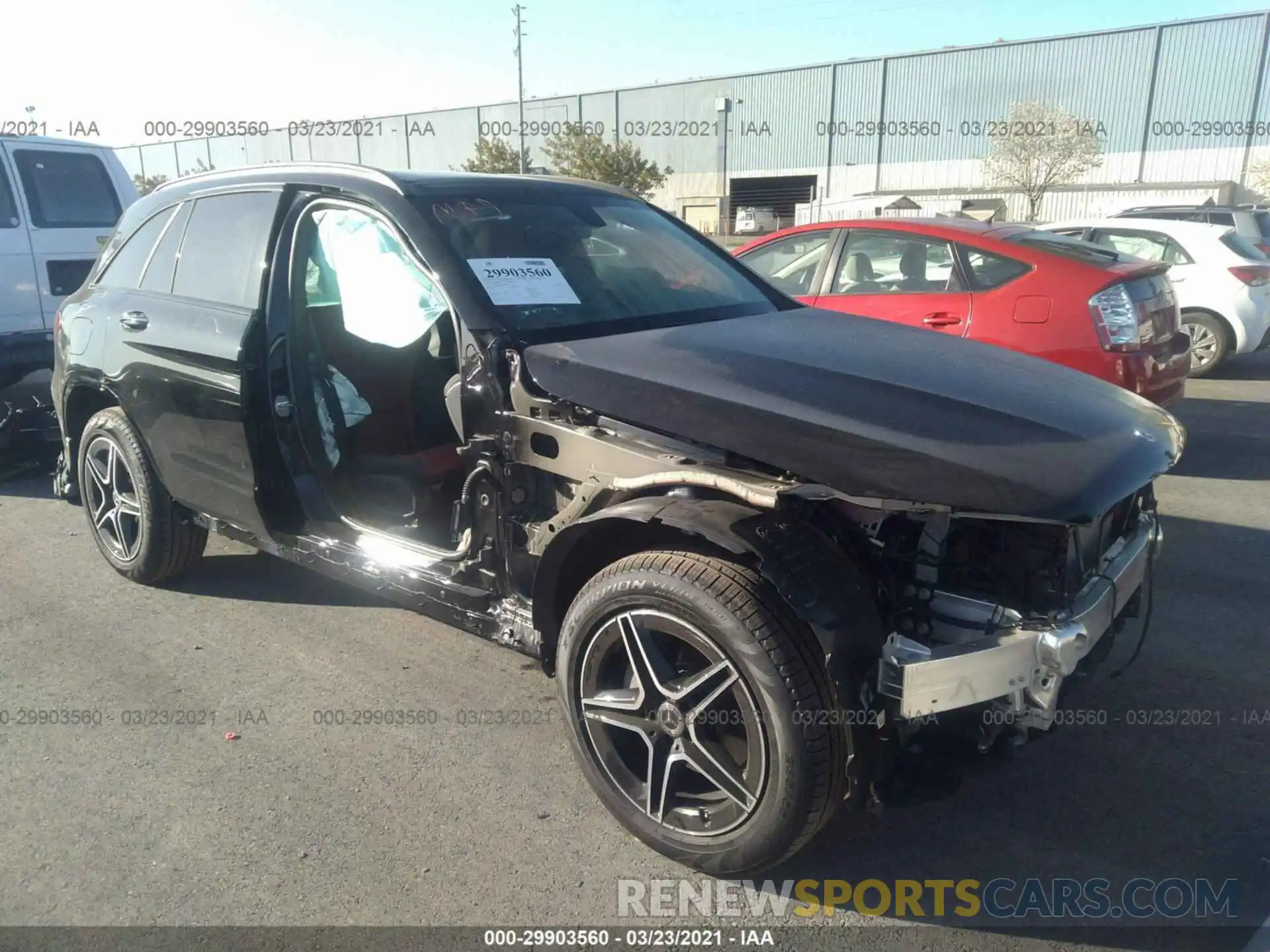 1 Photograph of a damaged car W1N0G8EB6MF888124 MERCEDES-BENZ GLC 2021