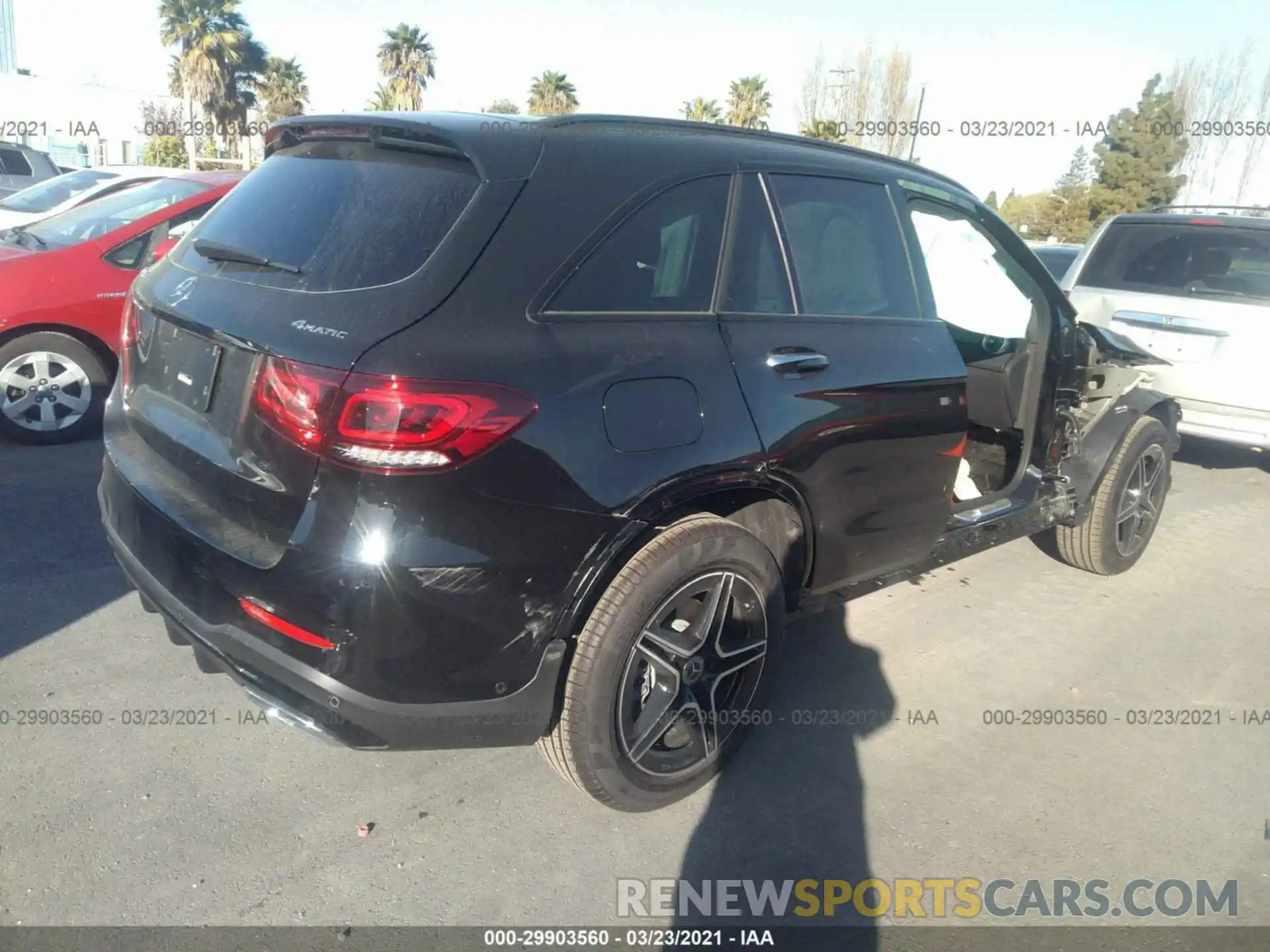 4 Photograph of a damaged car W1N0G8EB6MF888124 MERCEDES-BENZ GLC 2021