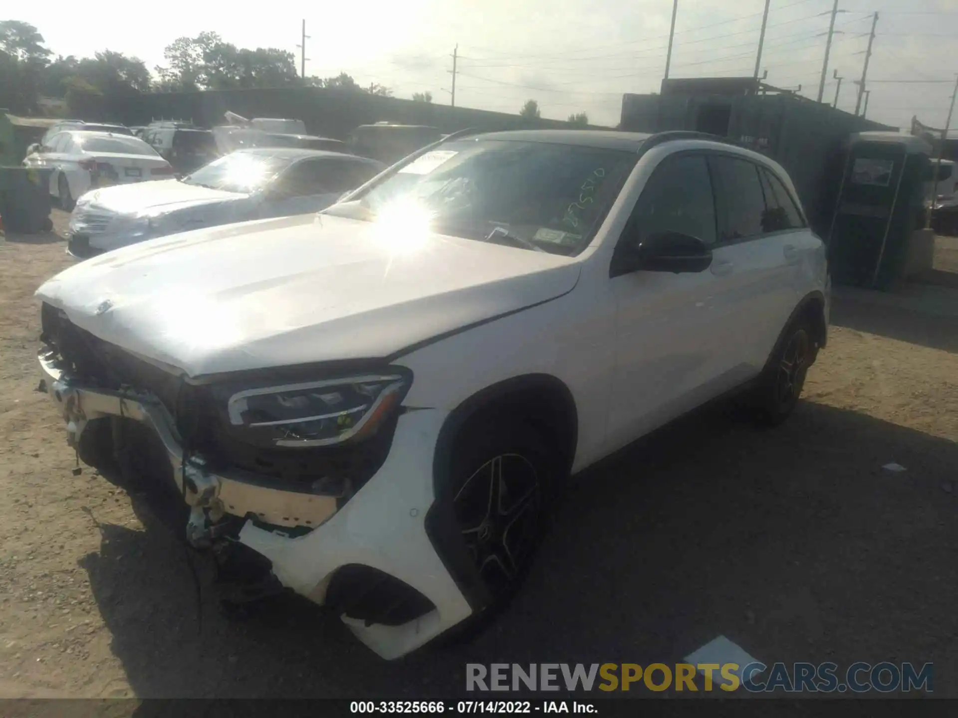 2 Photograph of a damaged car W1N0G8EB6MV275510 MERCEDES-BENZ GLC 2021