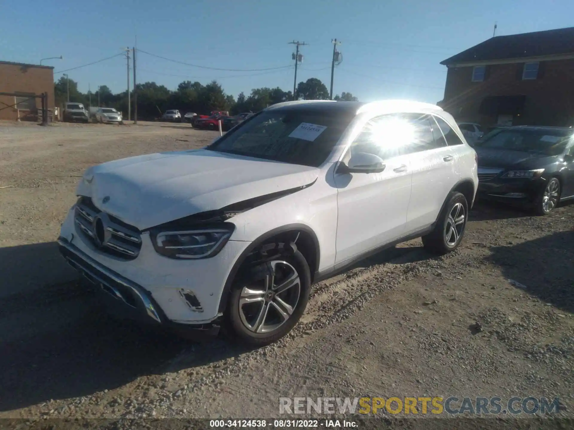 2 Photograph of a damaged car W1N0G8EB7MF918621 MERCEDES-BENZ GLC 2021