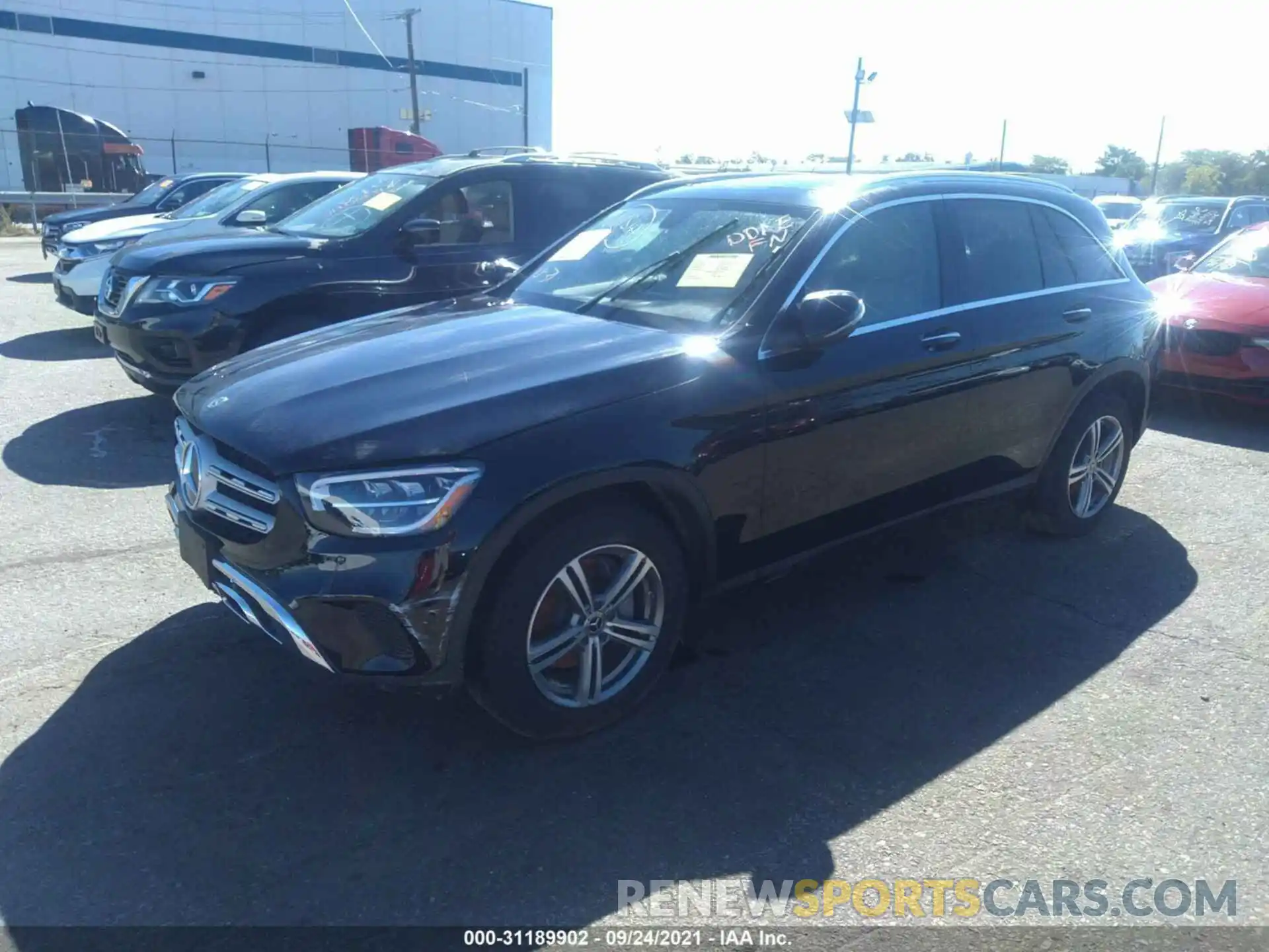 2 Photograph of a damaged car W1N0G8EB7MV290436 MERCEDES-BENZ GLC 2021