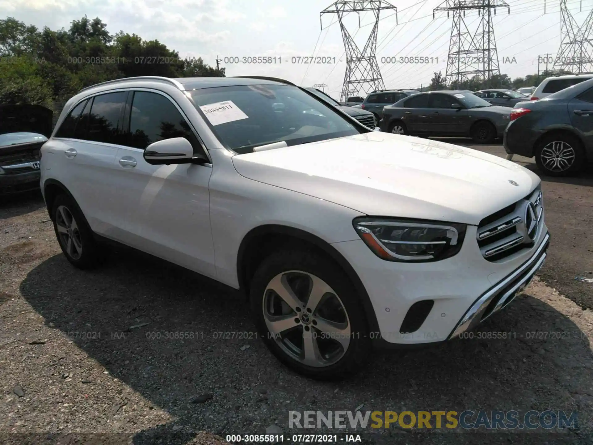 1 Photograph of a damaged car W1N0G8EB7MV293658 MERCEDES-BENZ GLC 2021