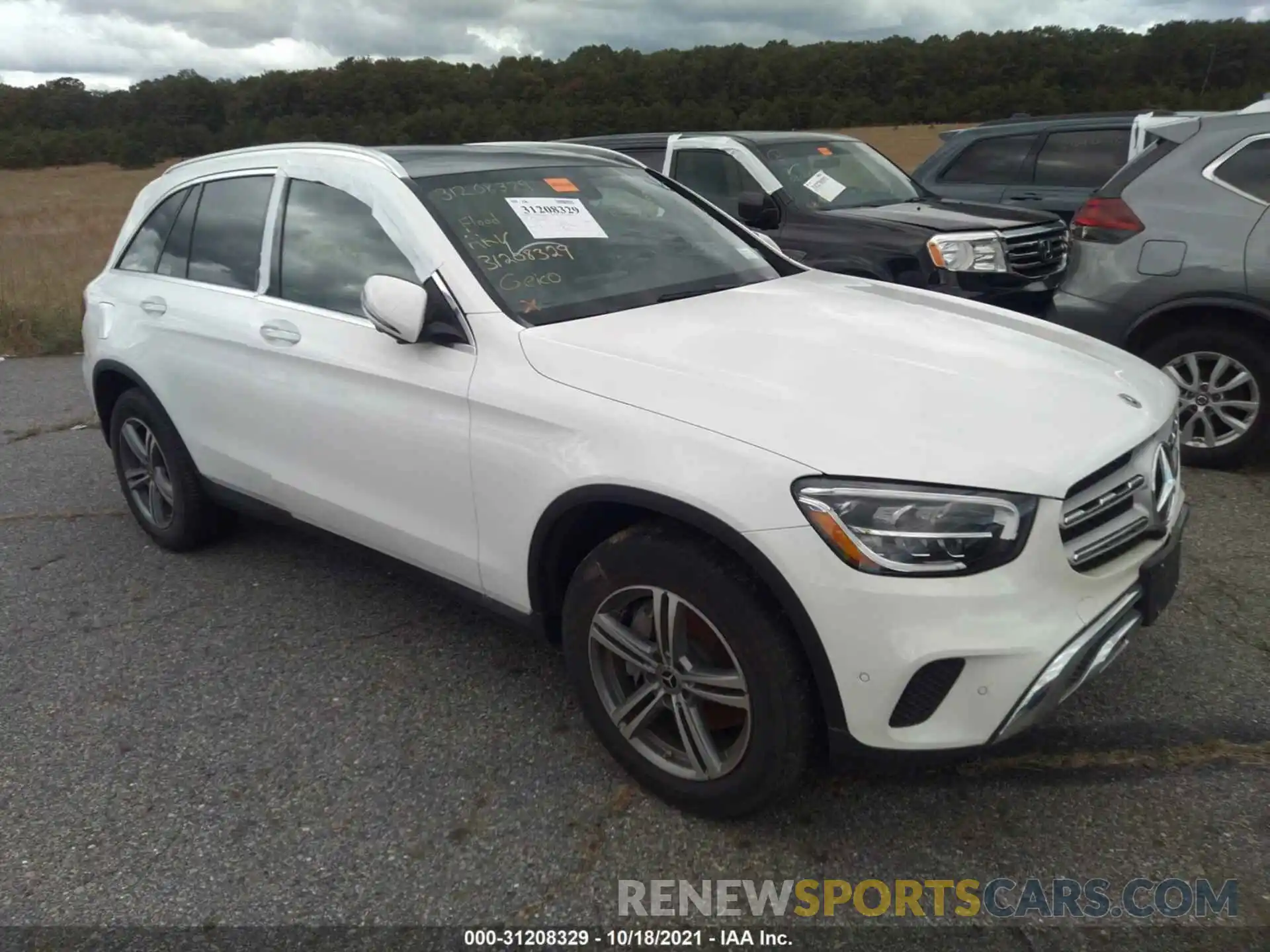 1 Photograph of a damaged car W1N0G8EB8MF884642 MERCEDES-BENZ GLC 2021