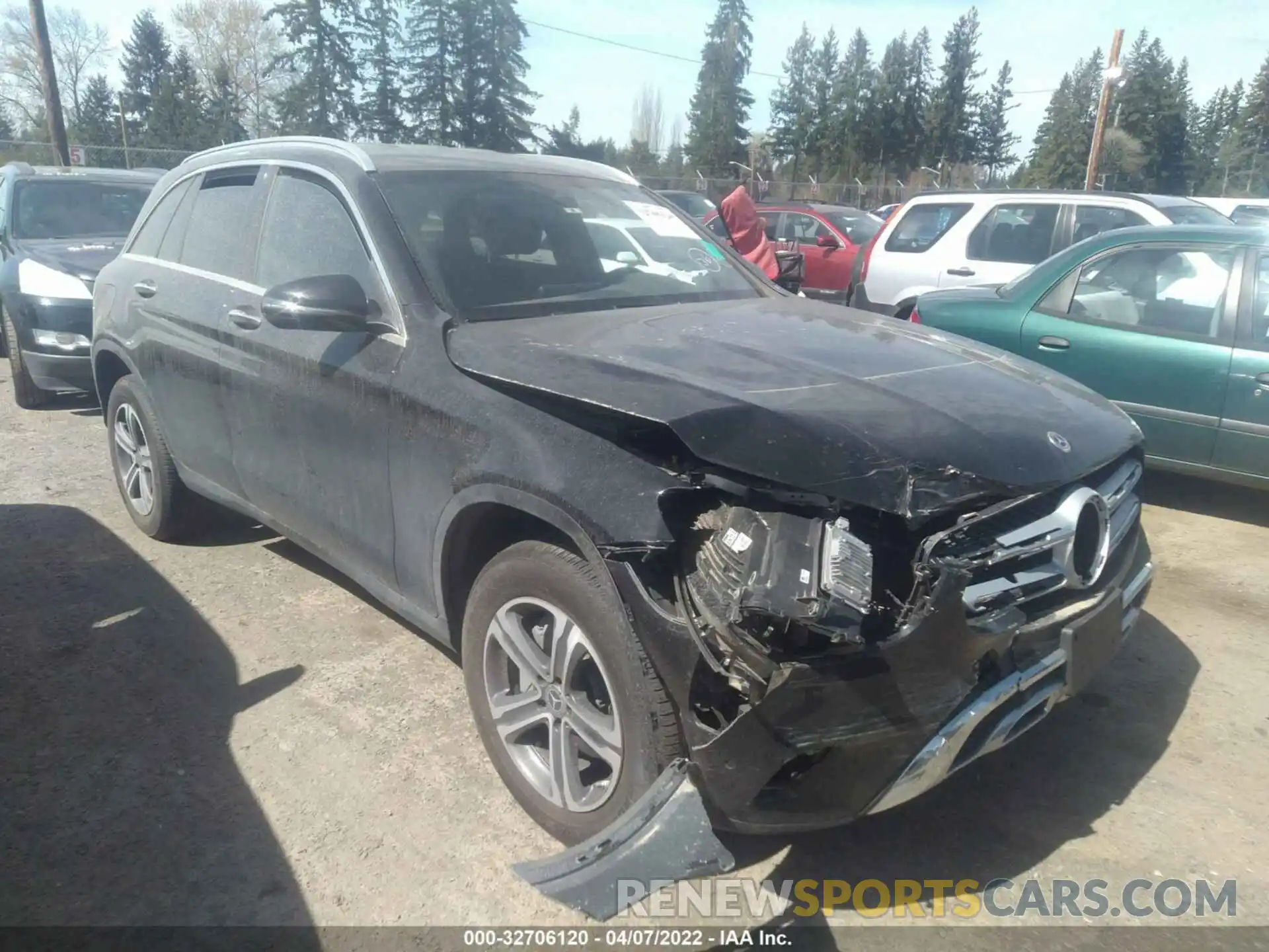 1 Photograph of a damaged car W1N0G8EB8MF886603 MERCEDES-BENZ GLC 2021