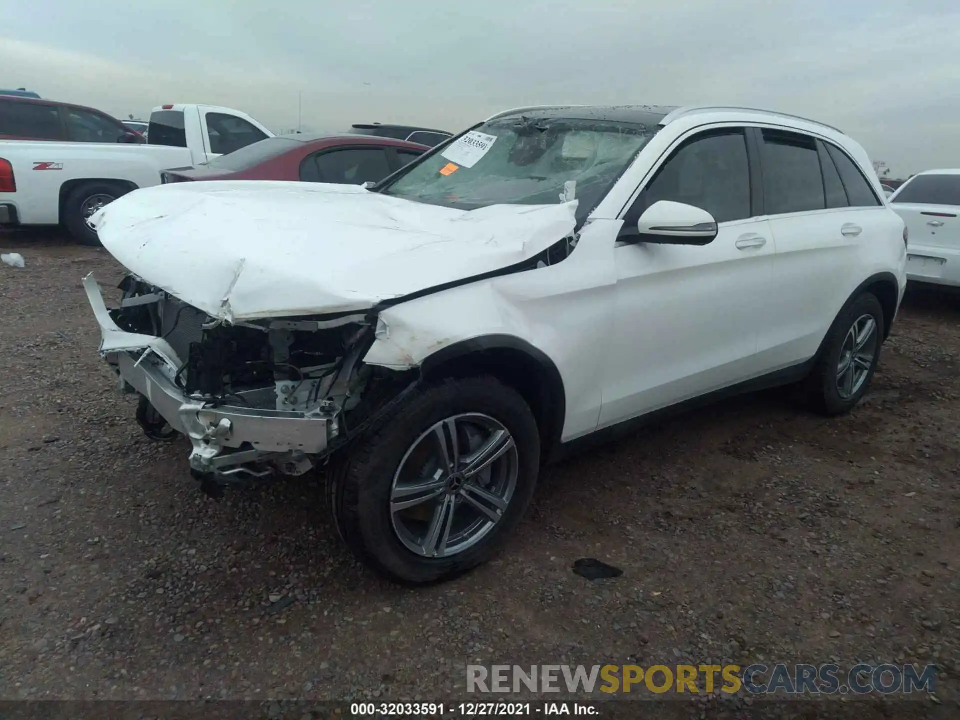 2 Photograph of a damaged car W1N0G8EB9MV289322 MERCEDES-BENZ GLC 2021