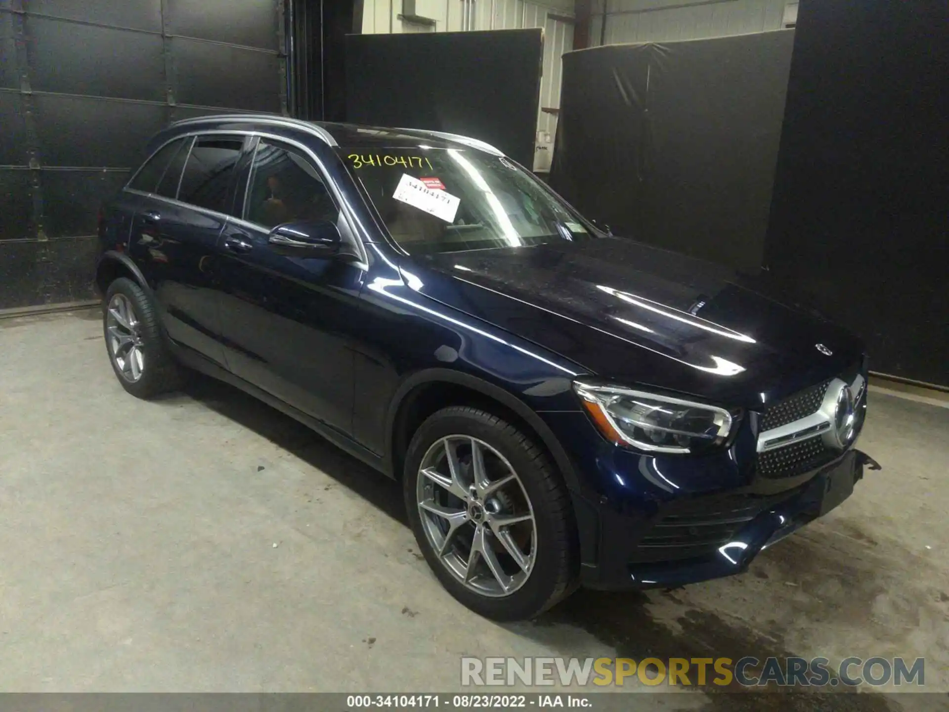 1 Photograph of a damaged car W1N0G8EBXMF945487 MERCEDES-BENZ GLC 2021