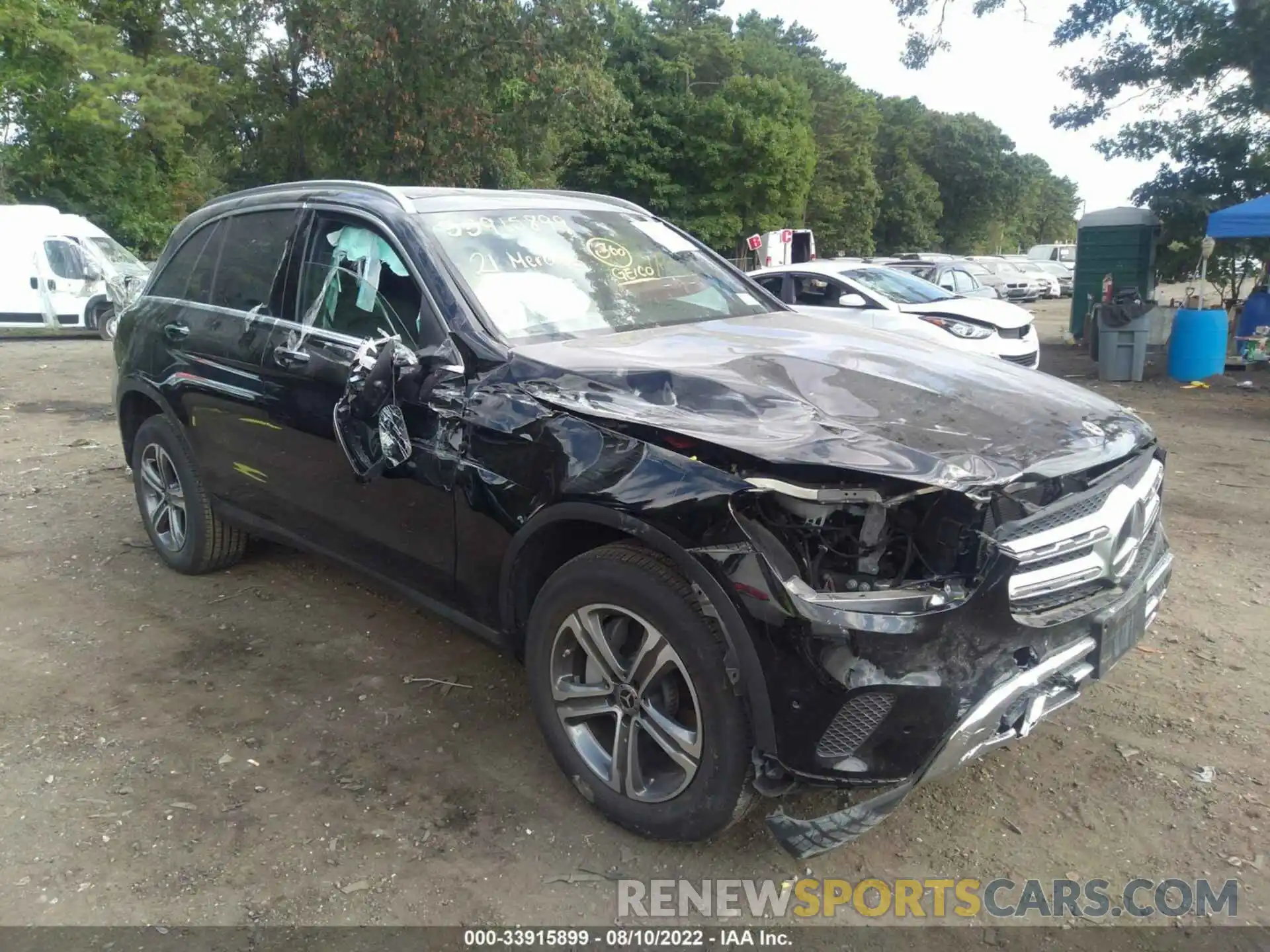 1 Photograph of a damaged car W1N0G8EBXMF972592 MERCEDES-BENZ GLC 2021