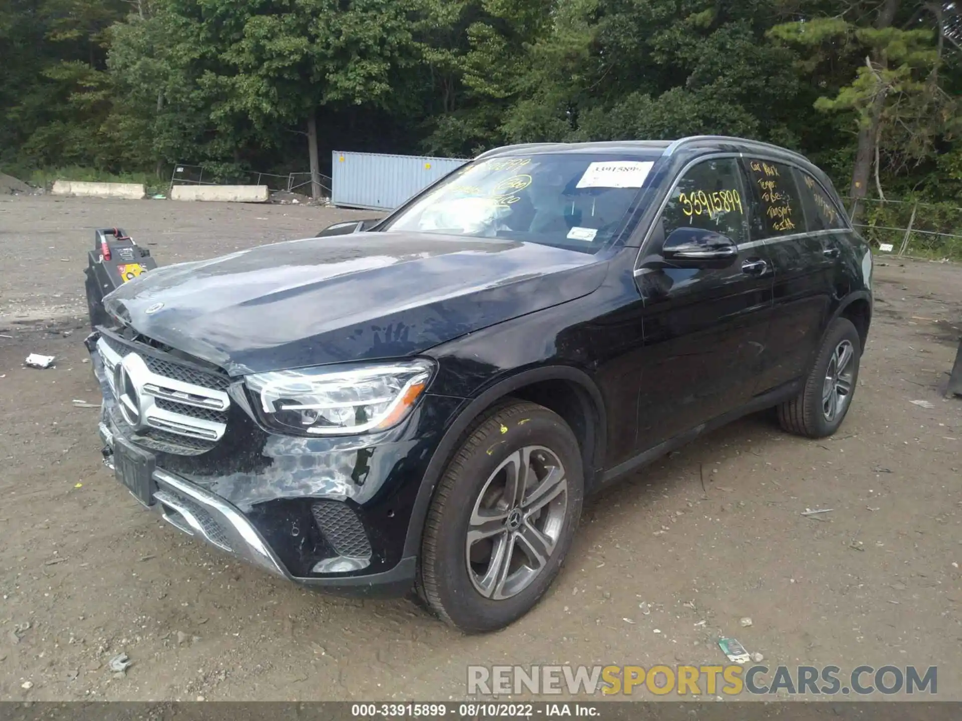 2 Photograph of a damaged car W1N0G8EBXMF972592 MERCEDES-BENZ GLC 2021