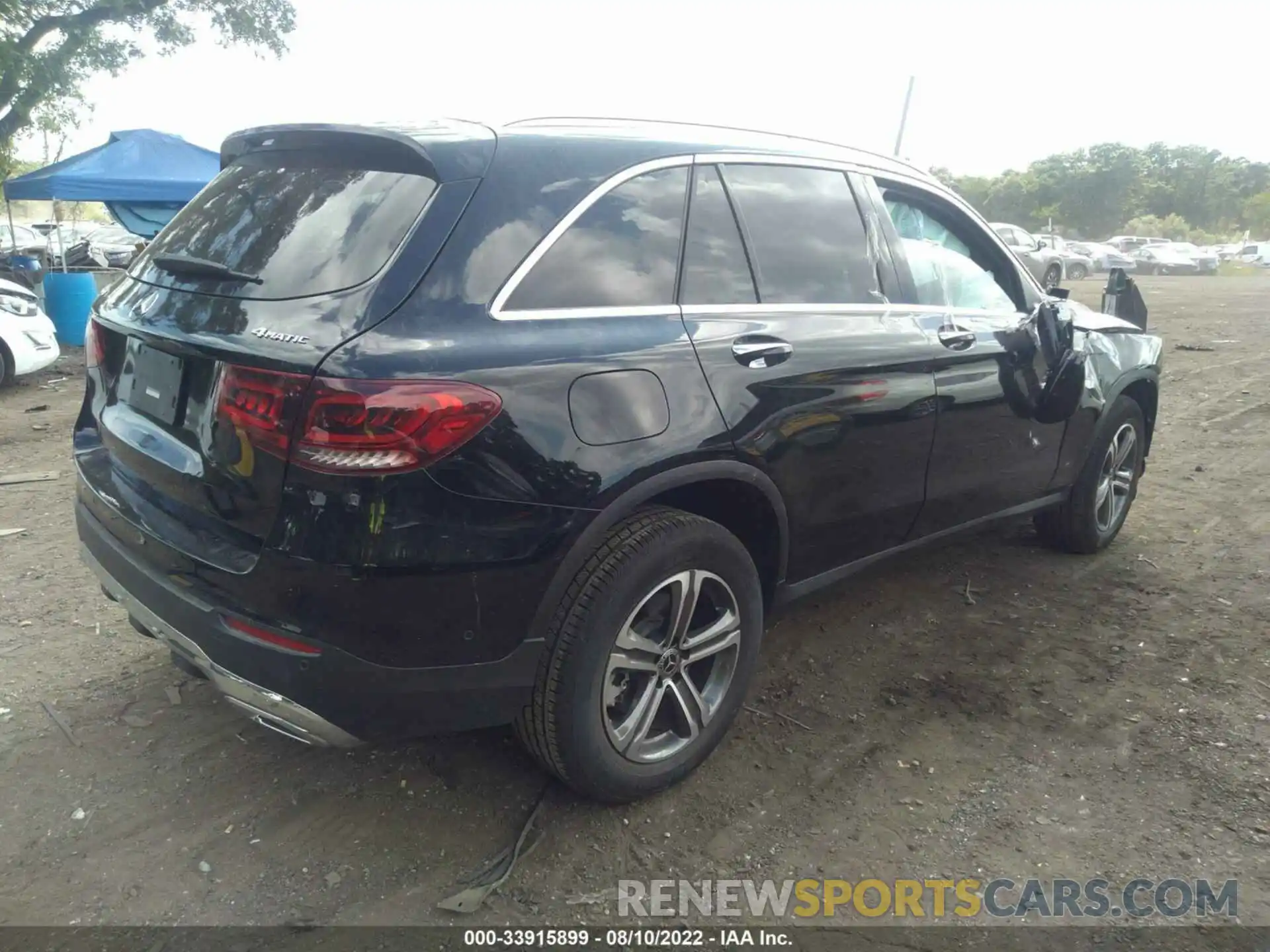 4 Photograph of a damaged car W1N0G8EBXMF972592 MERCEDES-BENZ GLC 2021