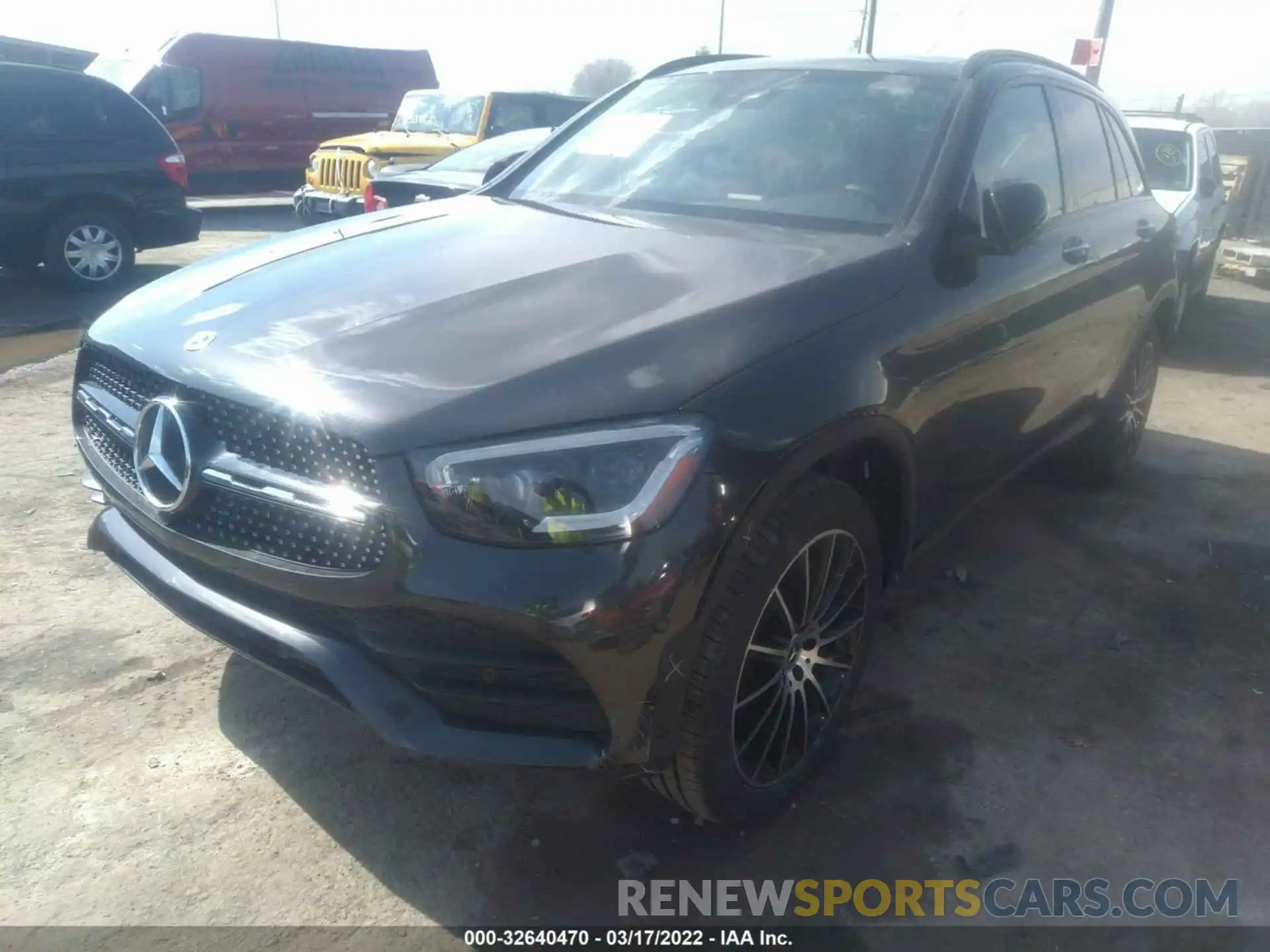 2 Photograph of a damaged car W1N0G8EBXMV275428 MERCEDES-BENZ GLC 2021