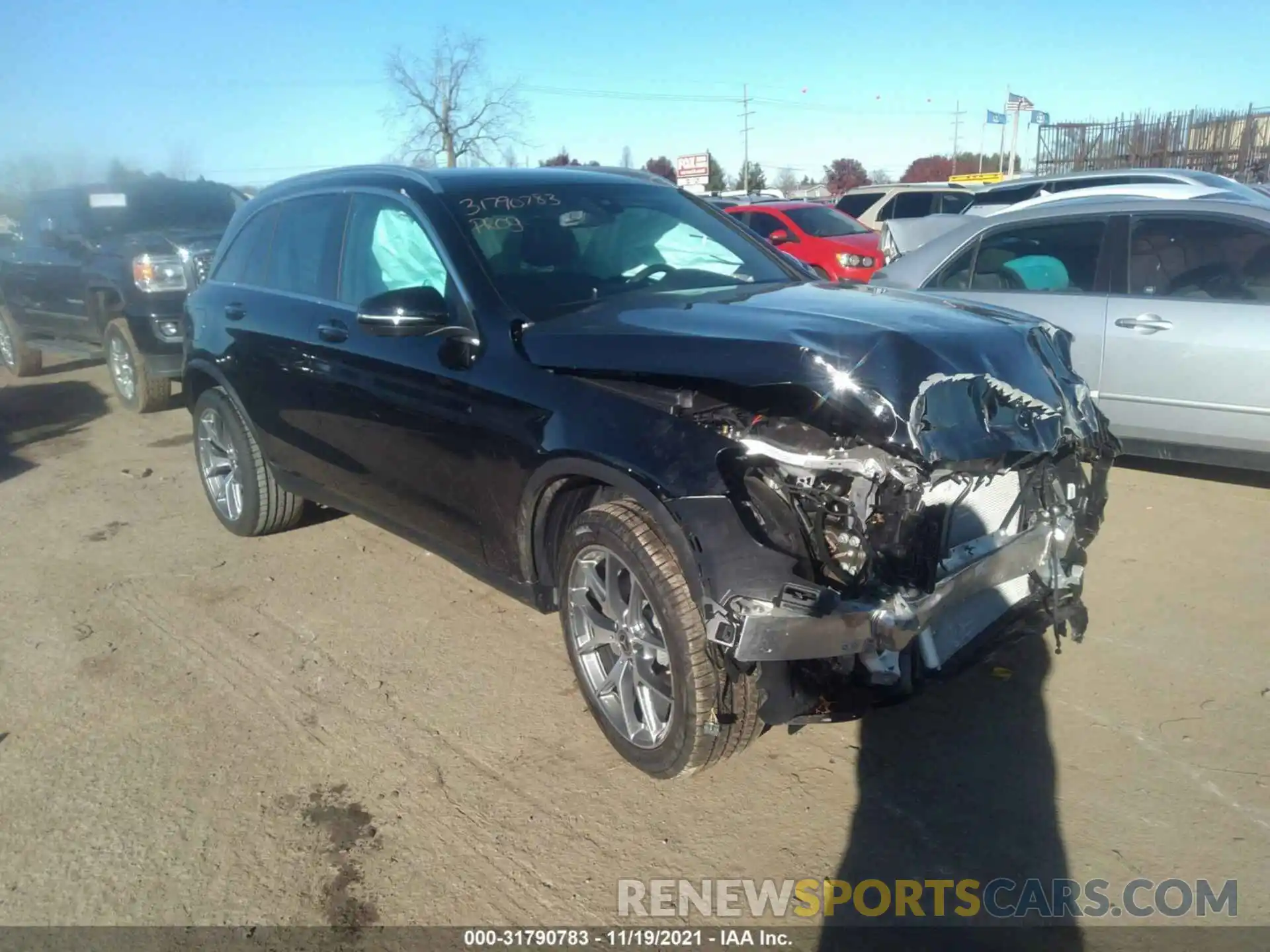 1 Photograph of a damaged car W1N0G8EBXMV314969 MERCEDES-BENZ GLC 2021