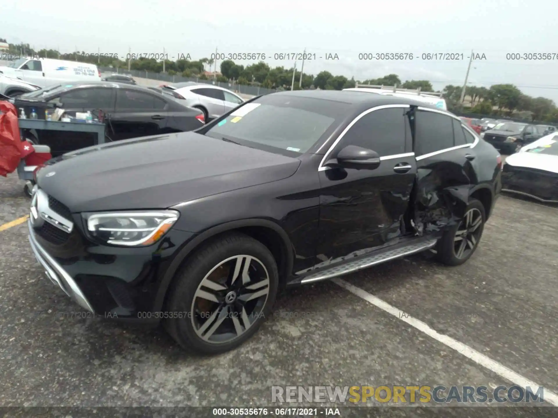 2 Photograph of a damaged car W1N0J8EB2MF905504 MERCEDES-BENZ GLC 2021