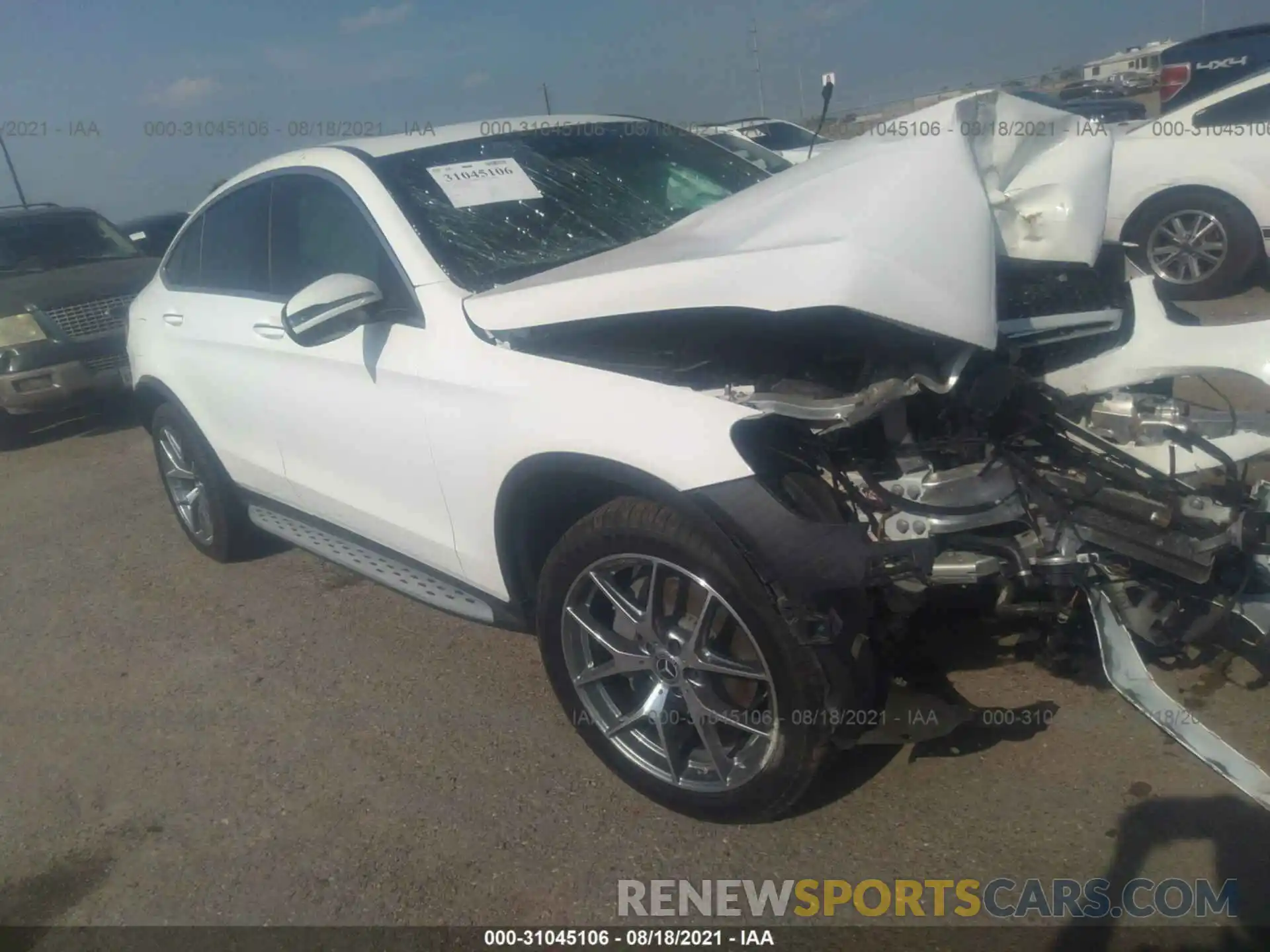 1 Photograph of a damaged car W1N0J8EB4MF934485 MERCEDES-BENZ GLC 2021