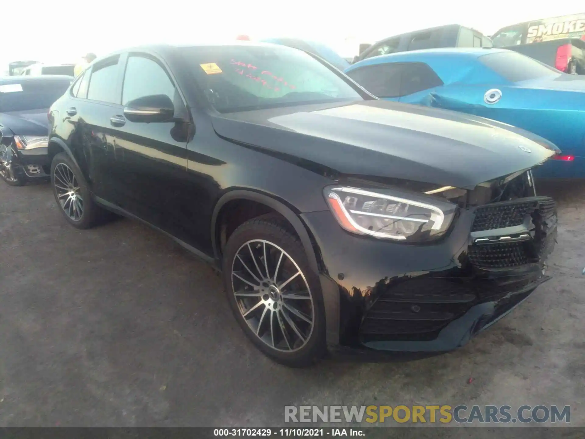 1 Photograph of a damaged car W1N0J8EB6MF937842 MERCEDES-BENZ GLC 2021