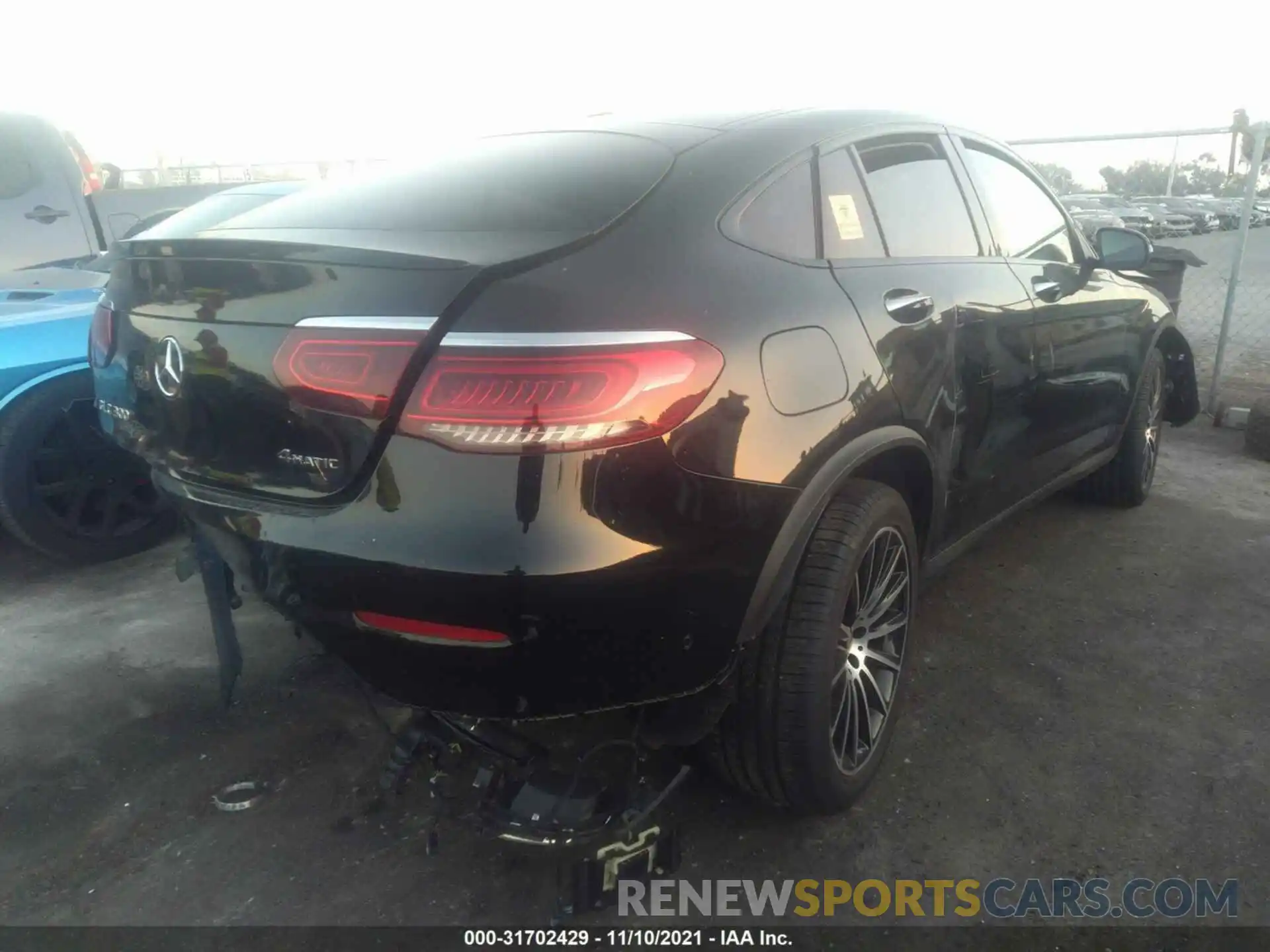 4 Photograph of a damaged car W1N0J8EB6MF937842 MERCEDES-BENZ GLC 2021