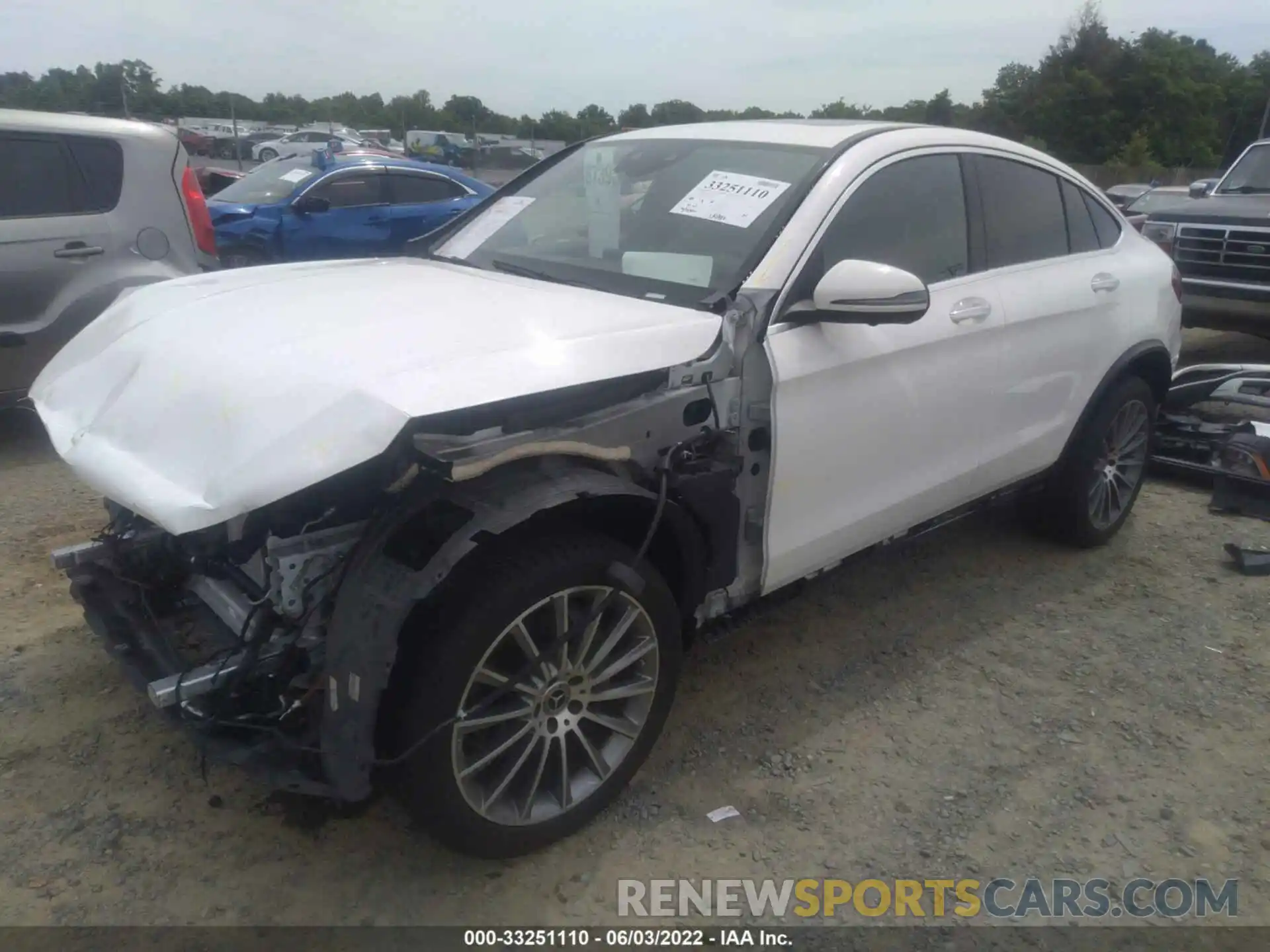 2 Photograph of a damaged car W1N0J8EB7MF892622 MERCEDES-BENZ GLC 2021