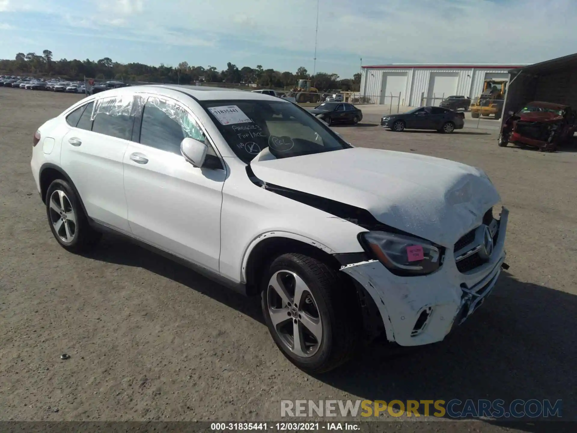 1 Photograph of a damaged car W1N0J8EB7MF939678 MERCEDES-BENZ GLC 2021