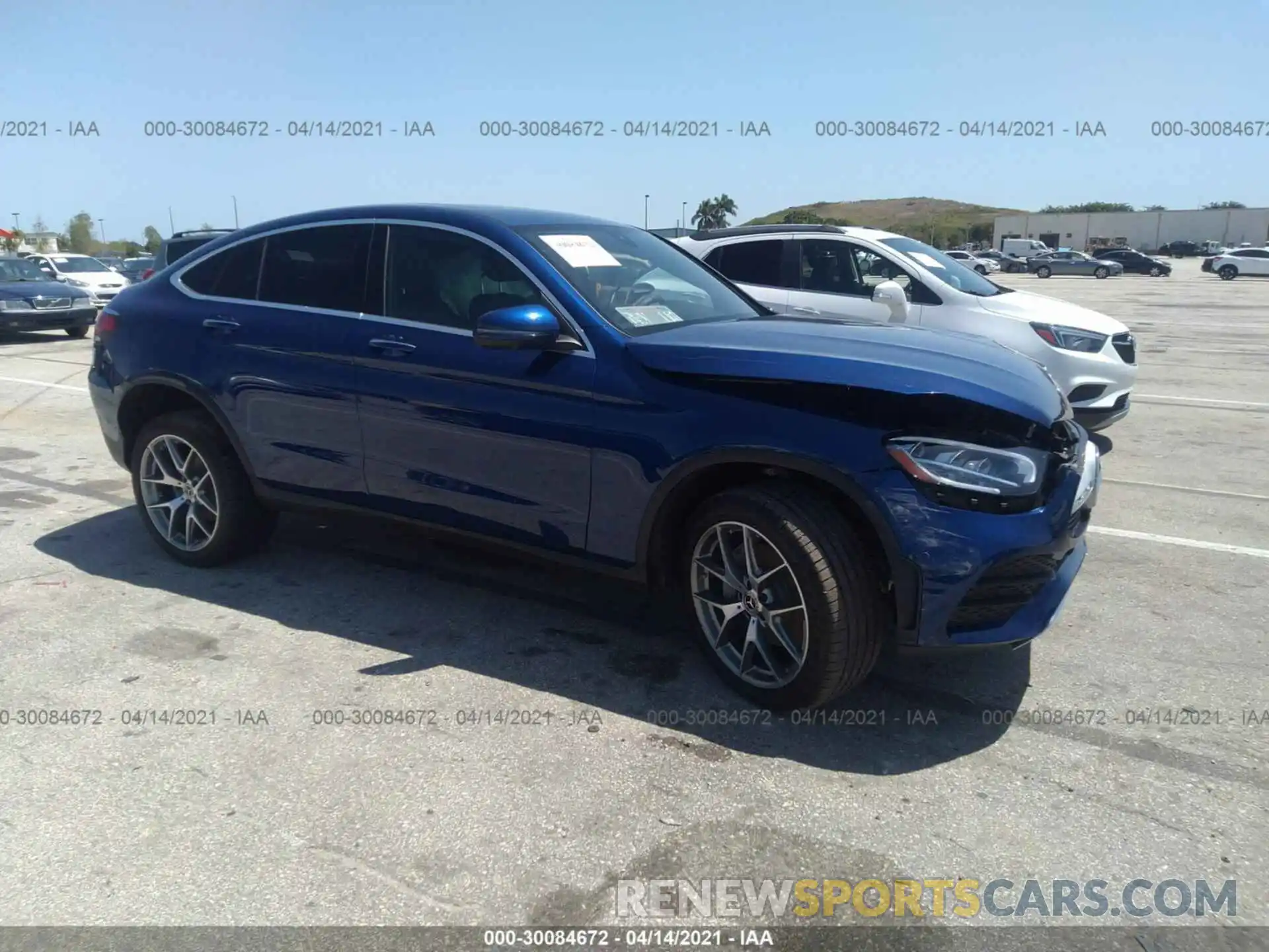 1 Photograph of a damaged car W1N0J8EB8MF920489 MERCEDES-BENZ GLC 2021