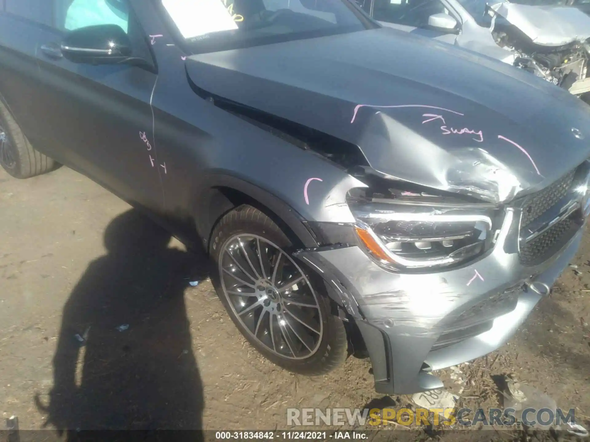 6 Photograph of a damaged car W1N0J8EB9MG007377 MERCEDES-BENZ GLC 2021