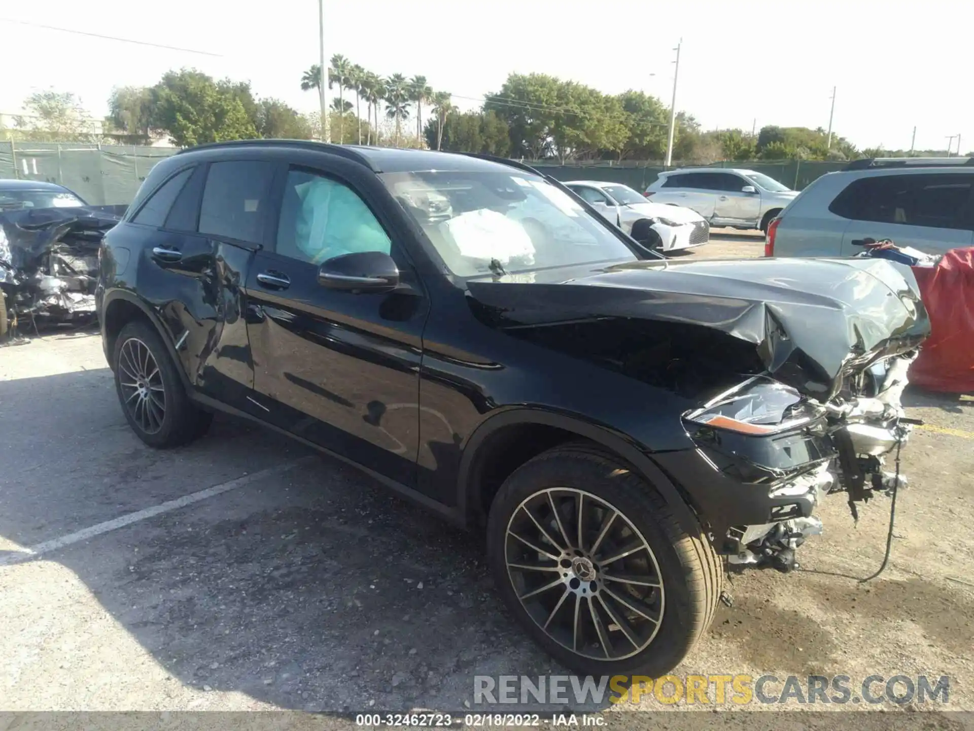 1 Photograph of a damaged car W1N0G8DB6NV338916 MERCEDES-BENZ GLC 2022