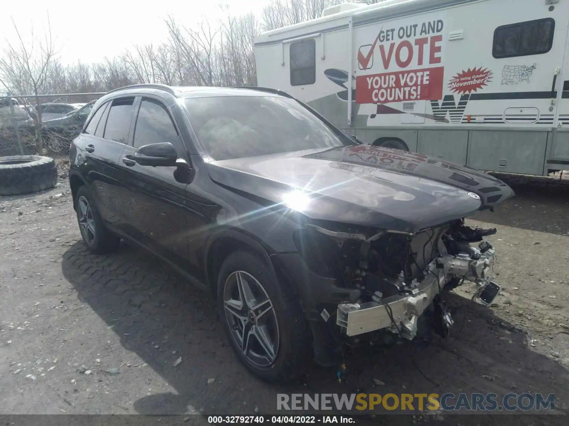 1 Фотография поврежденного автомобиля W1N0G8EB3NV329332 MERCEDES-BENZ GLC 2022