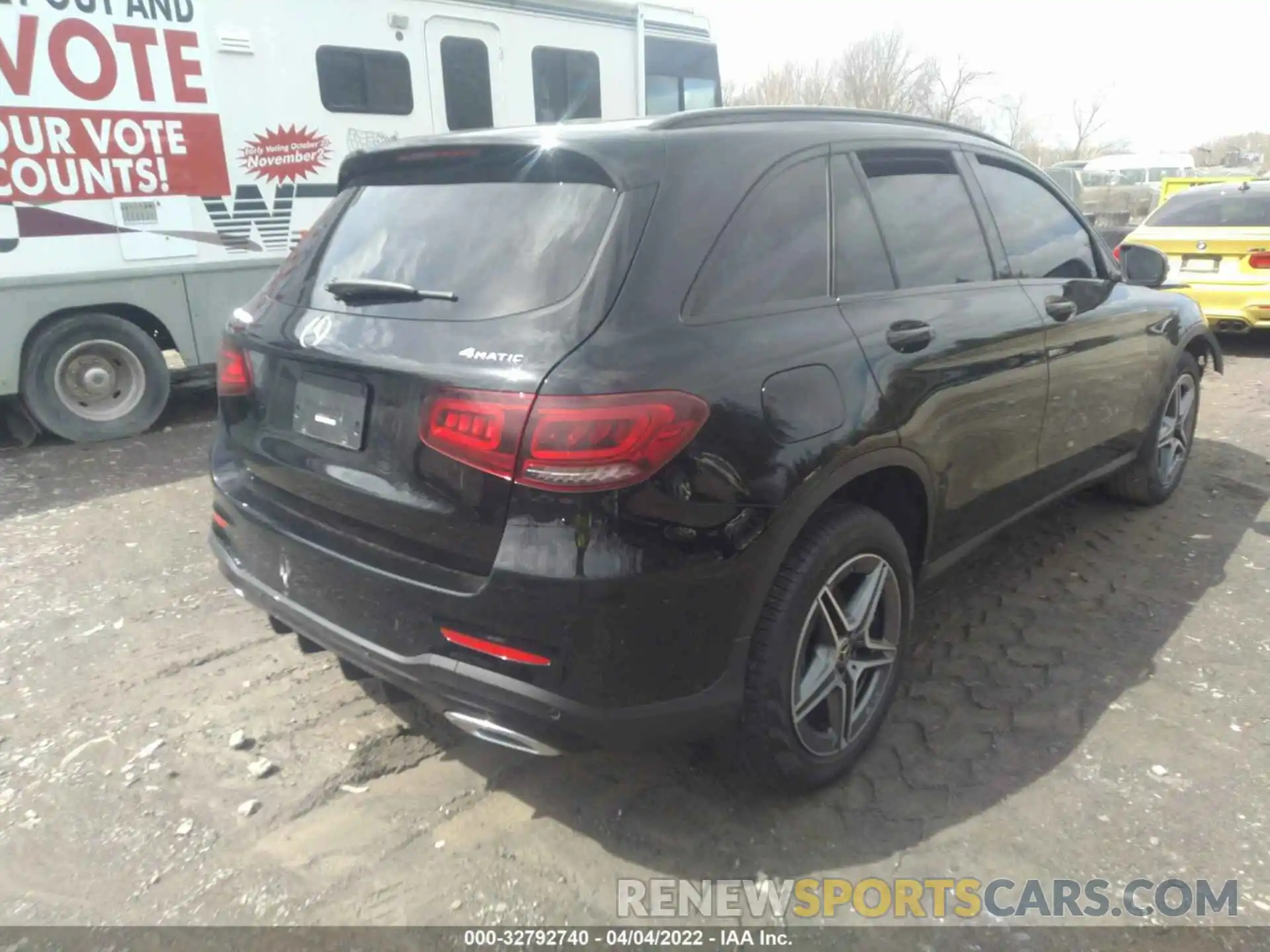 4 Фотография поврежденного автомобиля W1N0G8EB3NV329332 MERCEDES-BENZ GLC 2022